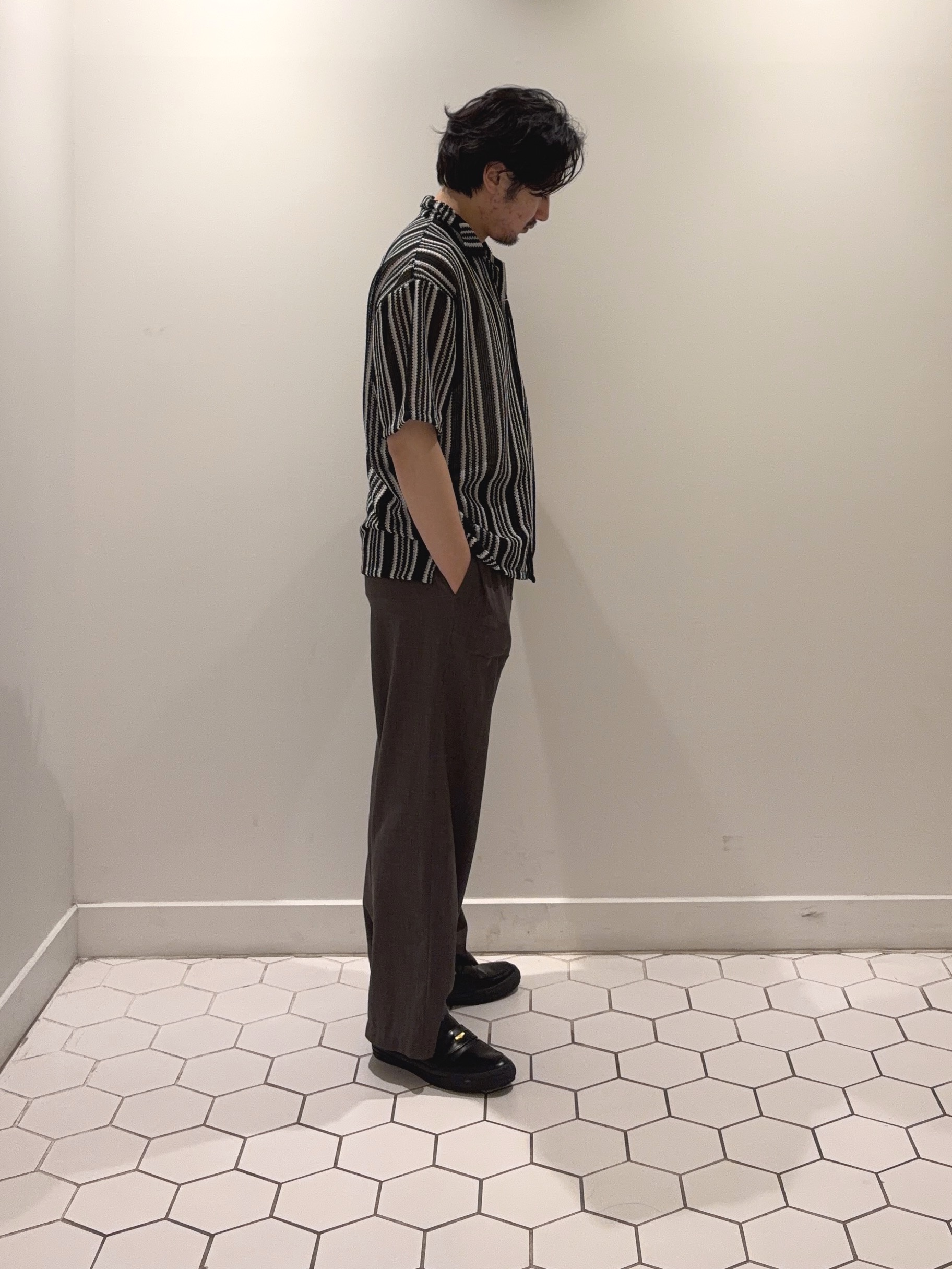 takeruさんの「Dessin｜ストライプシャツ」を使ったコーディネート