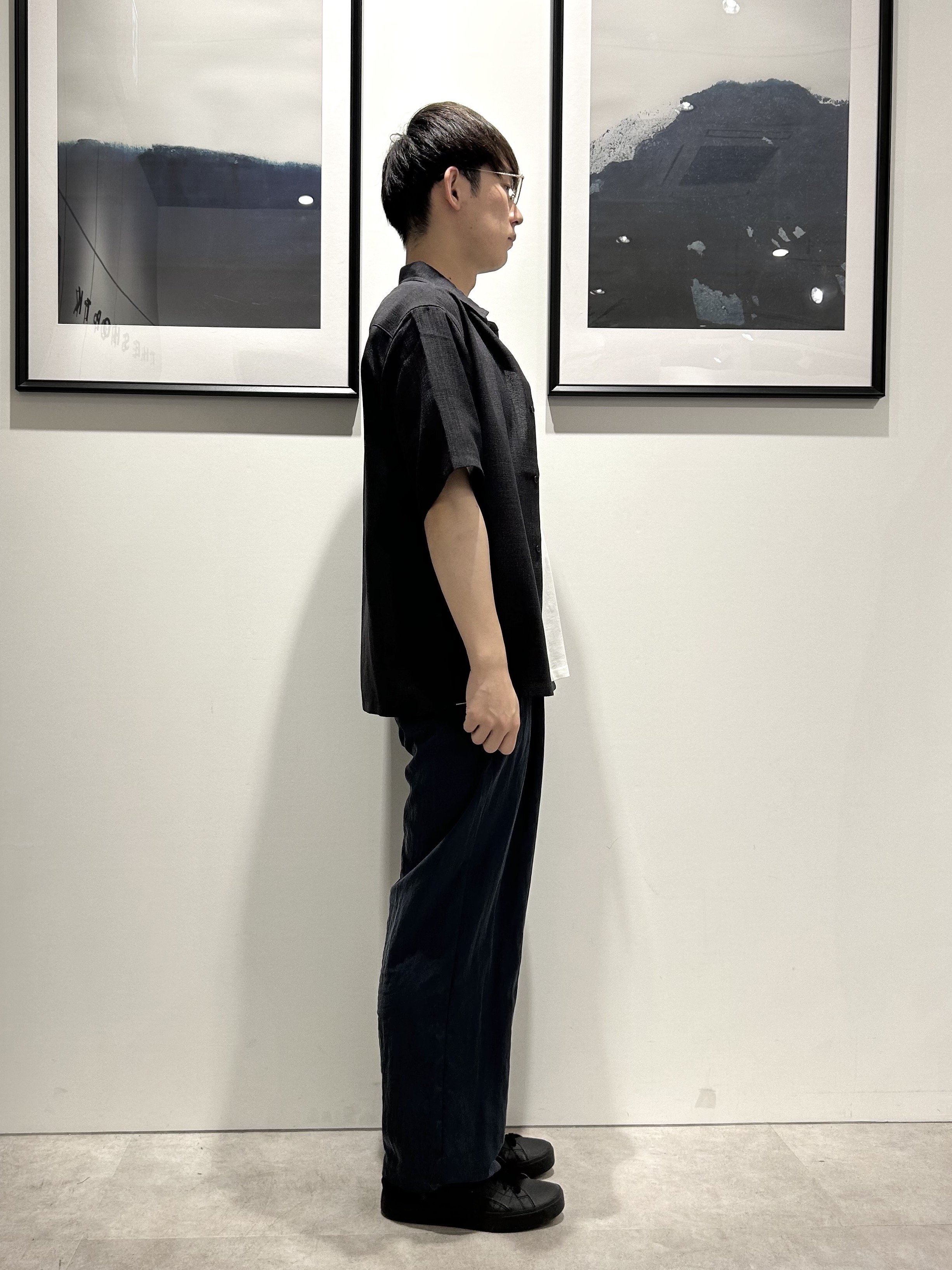 。さんの「THE SHOP TK｜【LINO FINE】 リネンライク半袖シャツ UVカット／イージーケア／吸水速乾／洗濯機OK／セッ」を使ったコーディネート