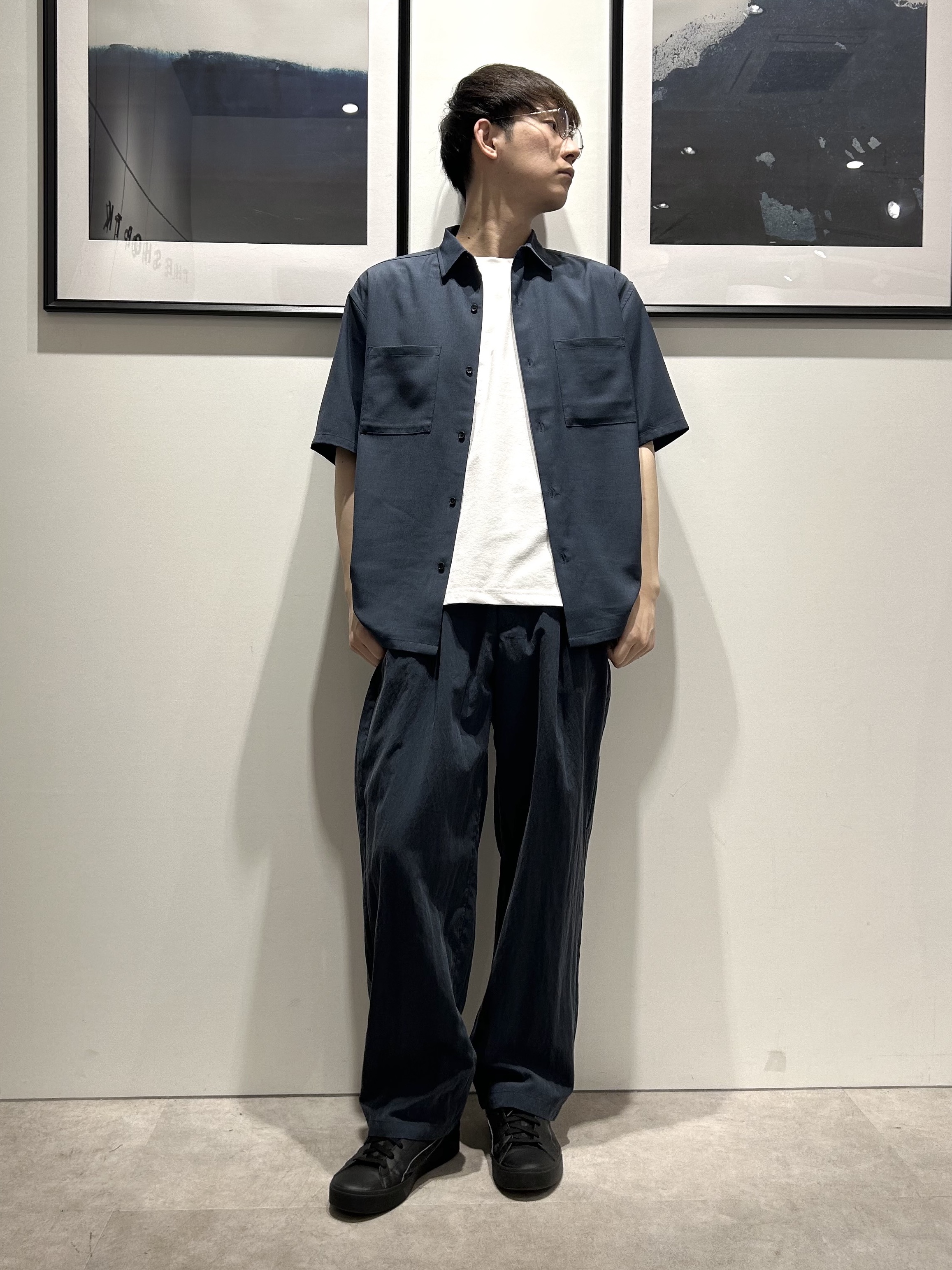 。さんの「THE SHOP TK｜LITE TEX ダブルフラップ半袖シャツ 接触冷感/吸水速乾/UVカット/アンチピリング/イージー」を使ったコーディネート