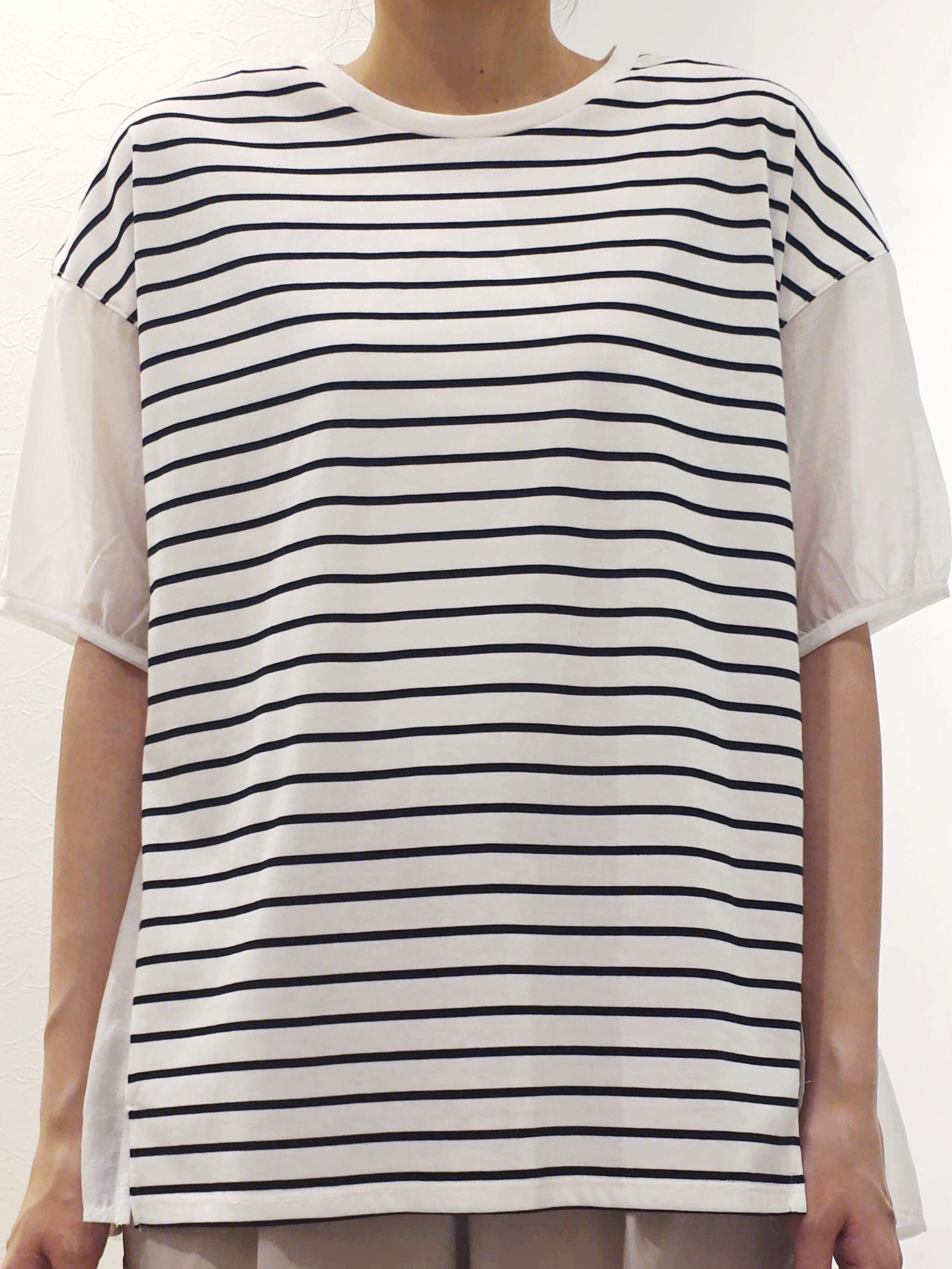 ケイさんの「grove｜【貴島明日香さん着用/UVカット】体型カバー叶う、バックプリーツTシャツ」を使ったコーディネート