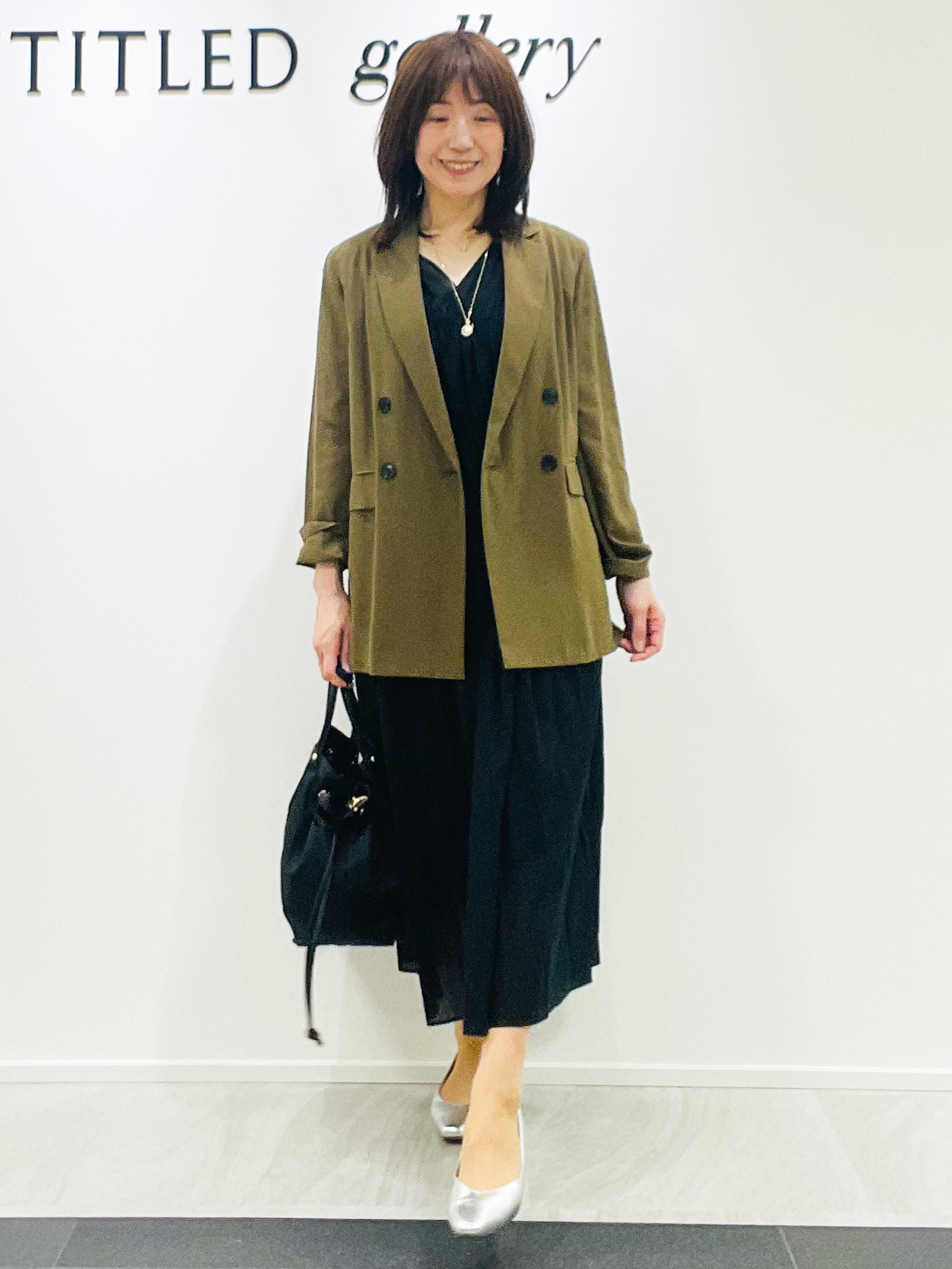 めいさんの「UNTITLED｜【セットアップ可/接触冷感/通気性】ドライシアーダブルジャケット」を使ったコーディネート