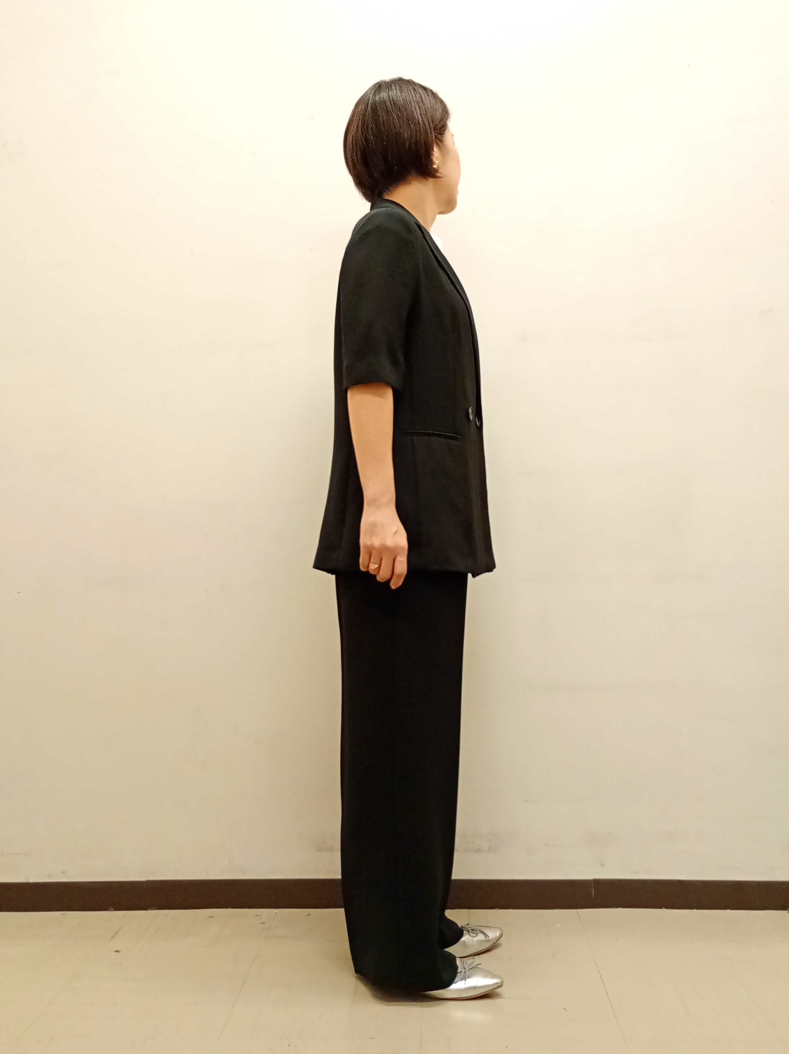 Kさんの「INDIVI｜【着る日傘】ハーフスリーブダブルジャケット」を使ったコーディネート