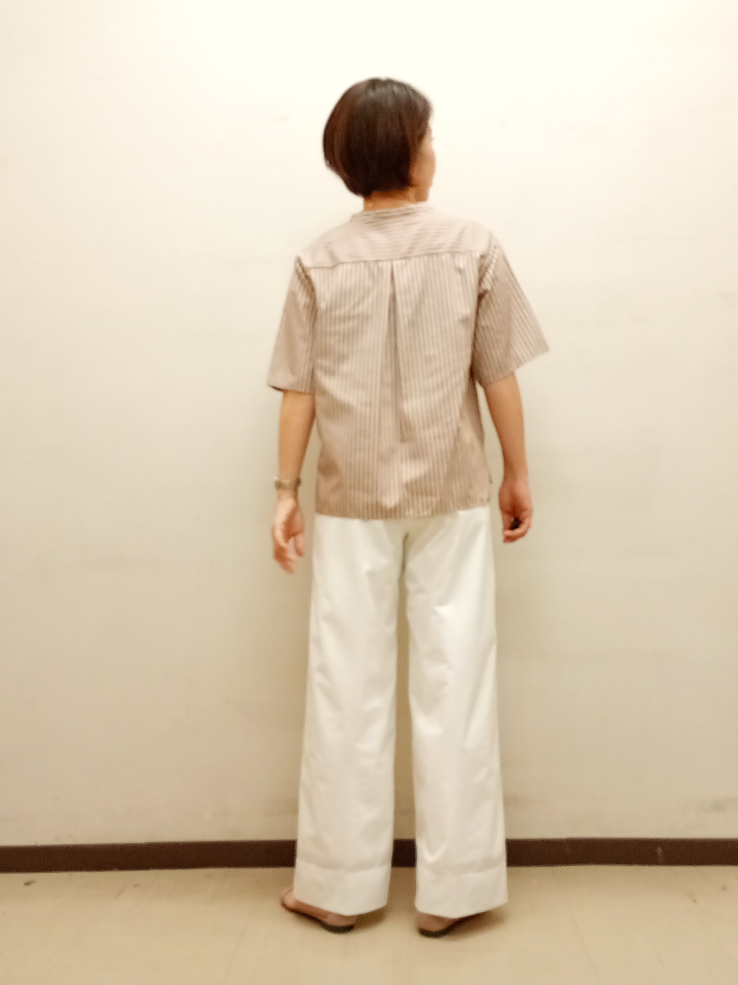 Kさんの「INDIVI｜【UVケア／吸汗速乾／着映え】フリルピンタックブラウス」を使ったコーディネート