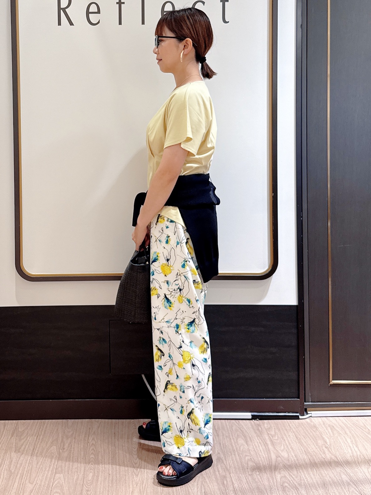 nekoさんの「Reflect｜【UVカット／接触冷感／吸水速乾】タックデザインフレアトップス」を使ったコーディネート
