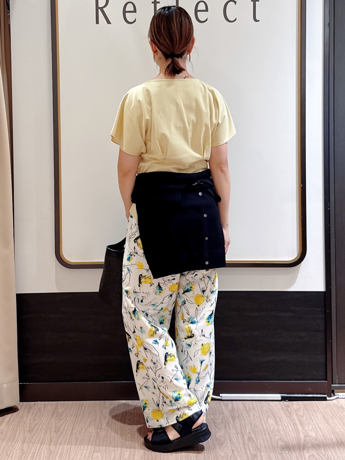 nekoさんの「Reflect｜【UVカット／接触冷感／吸水速乾】タックデザインフレアトップス」を使ったコーディネート