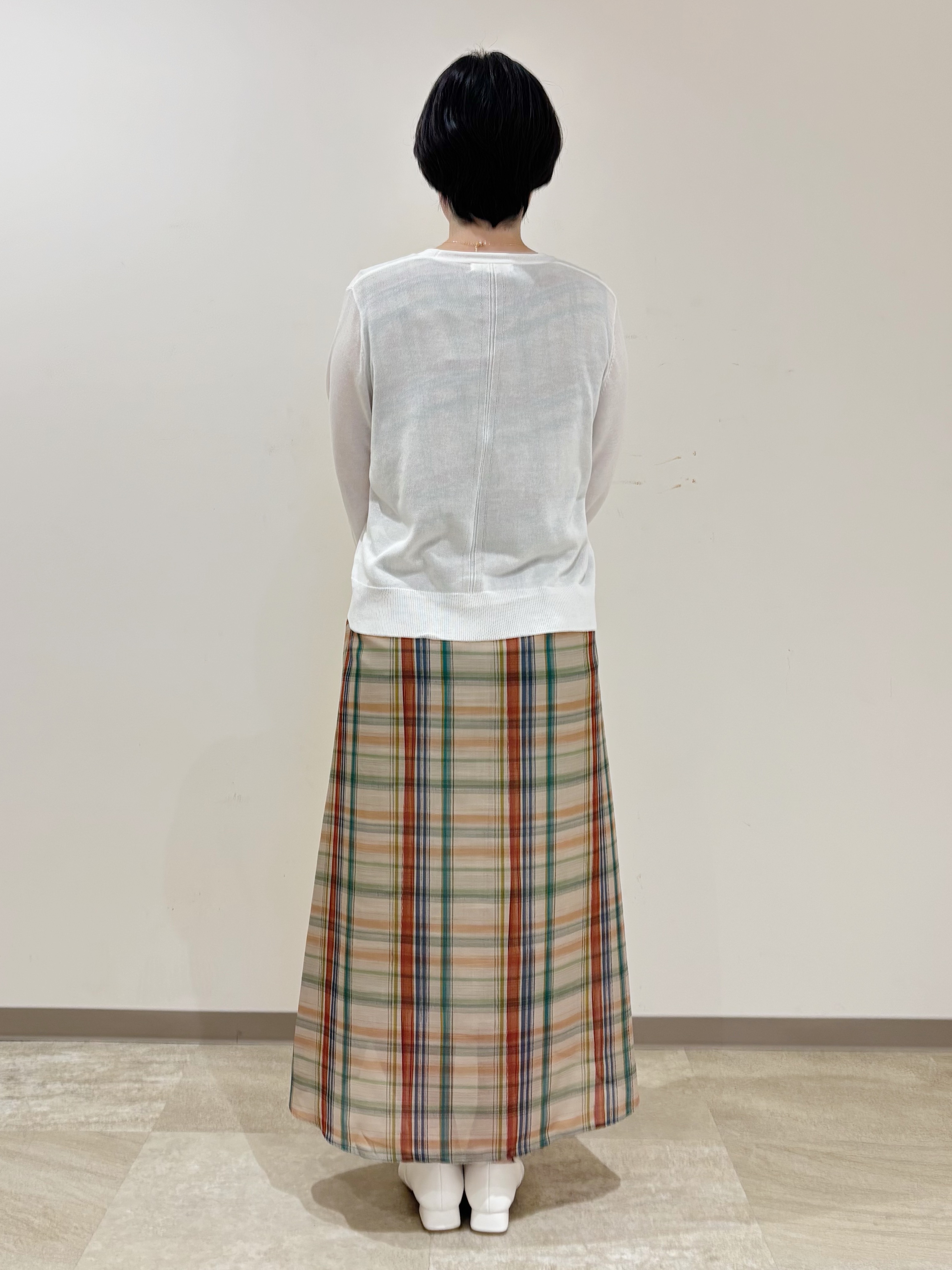 marikoさんの「grove｜高評価！【接触冷感／UVカットetc】ベーシックショートカーディガン」を使ったコーディネート