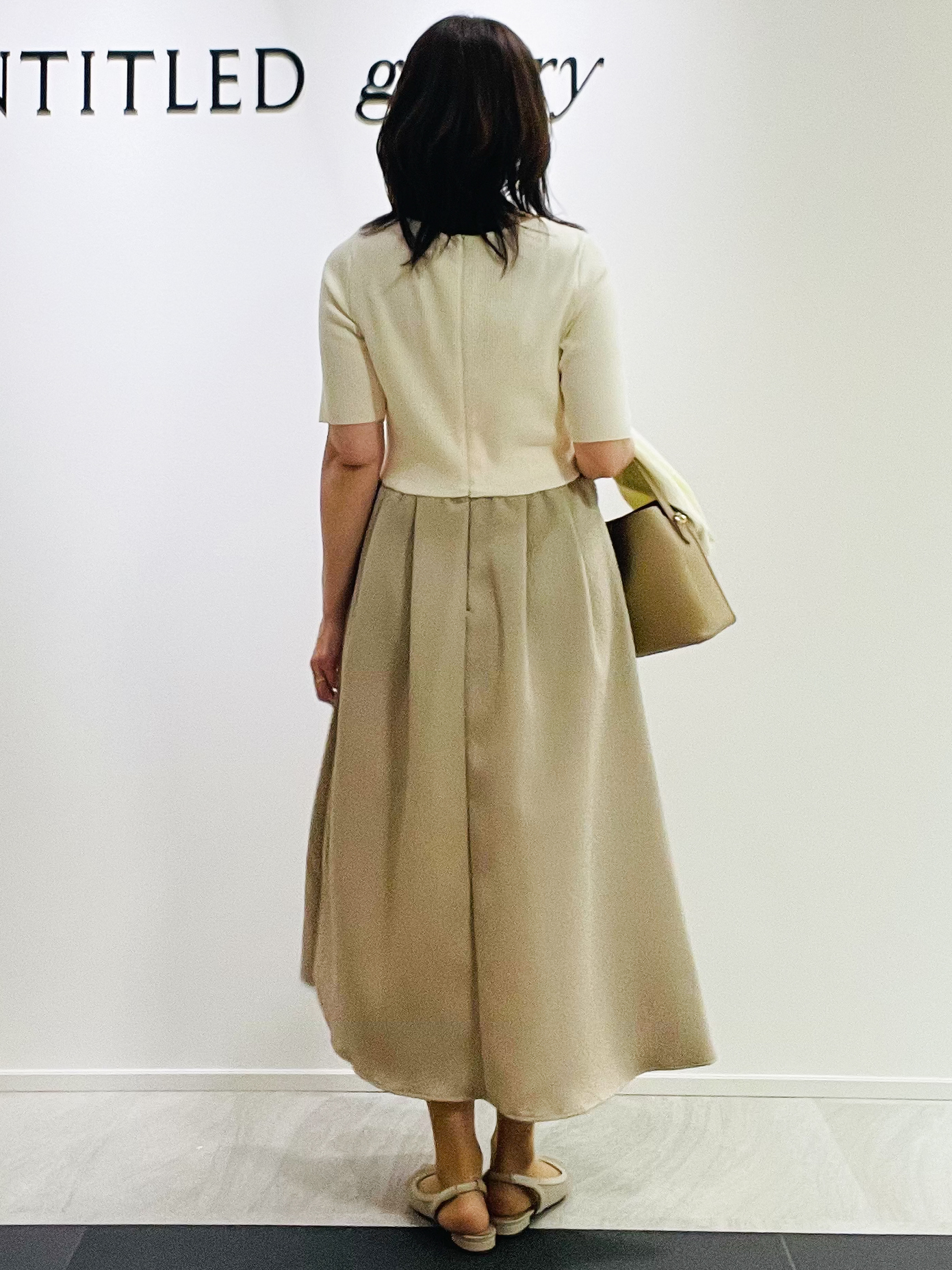 めいさんの「UNTITLED｜【一枚でサマ見え】ニットドッキングジャガードワンピース」を使ったコーディネート