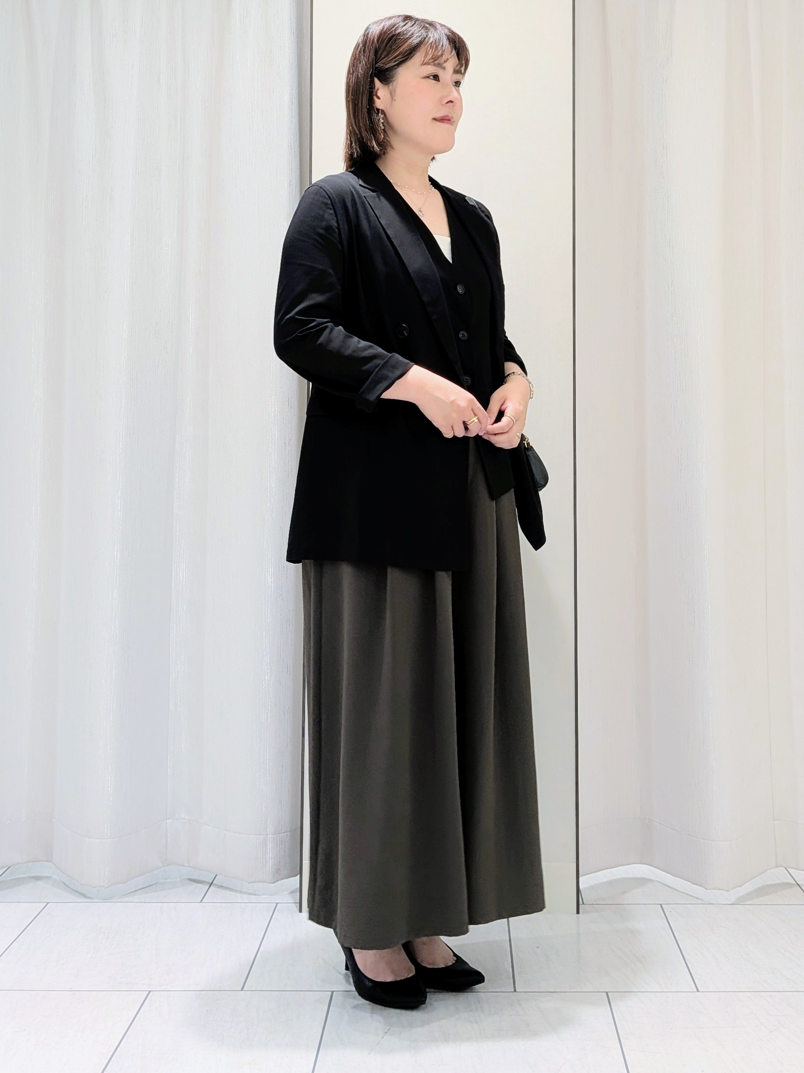Onumaさんの「UNTITLED｜【セットアップ可/接触冷感/通気性】ドライシアーダブルジャケット」を使ったコーディネート
