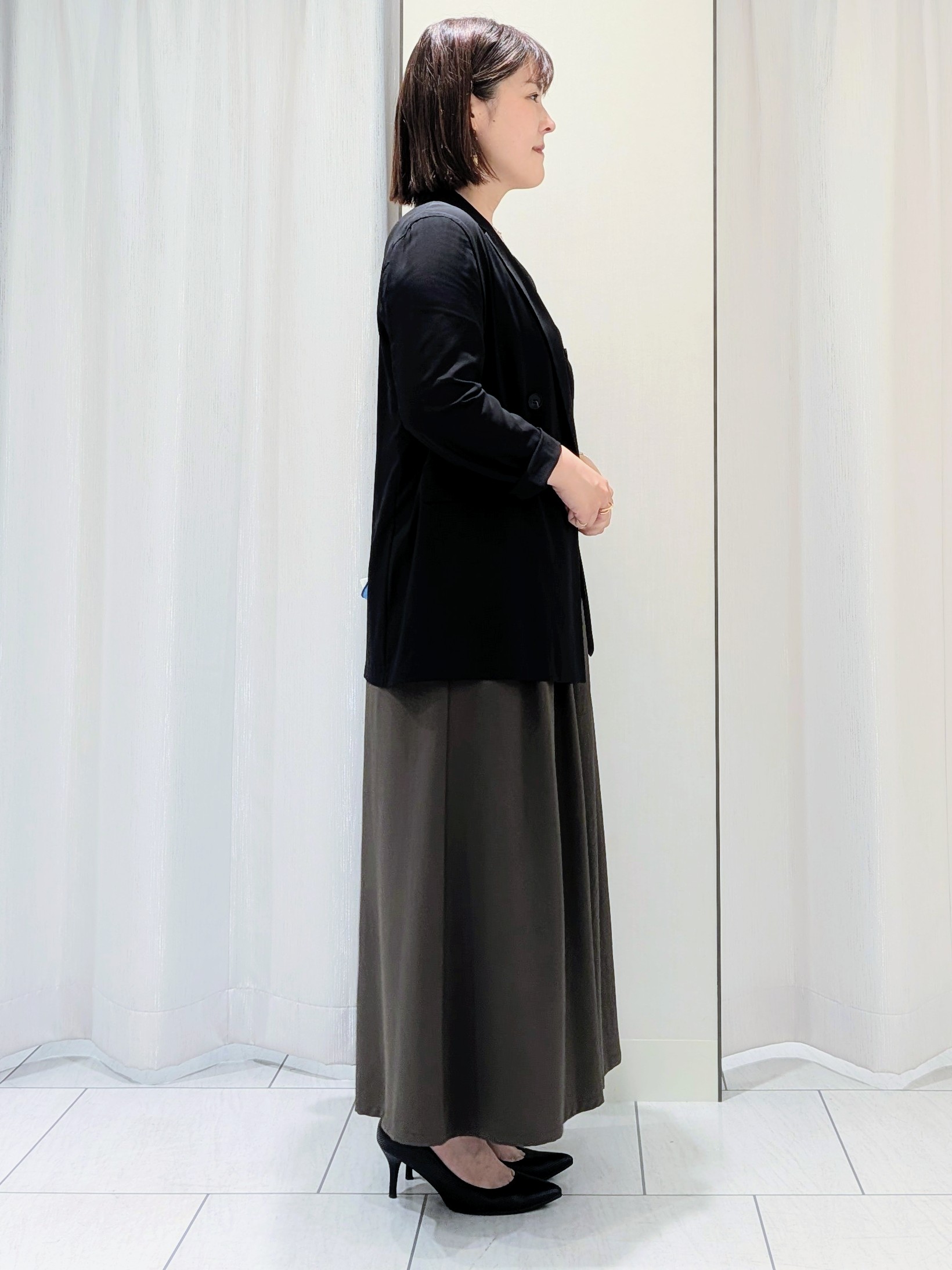 Onumaさんの「UNTITLED｜【セットアップ可/接触冷感/通気性】ドライシアーダブルジャケット」を使ったコーディネート