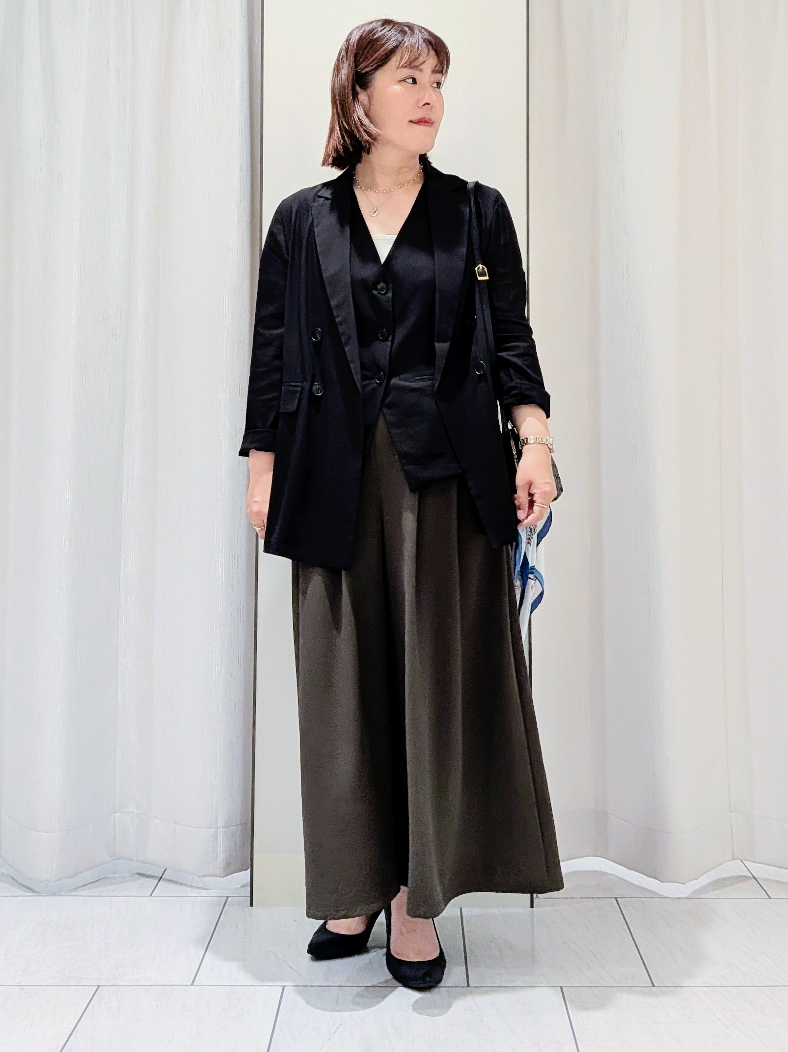 Onumaさんの「UNTITLED｜【セットアップ可/接触冷感/通気性】ドライシアーダブルジャケット」を使ったコーディネート