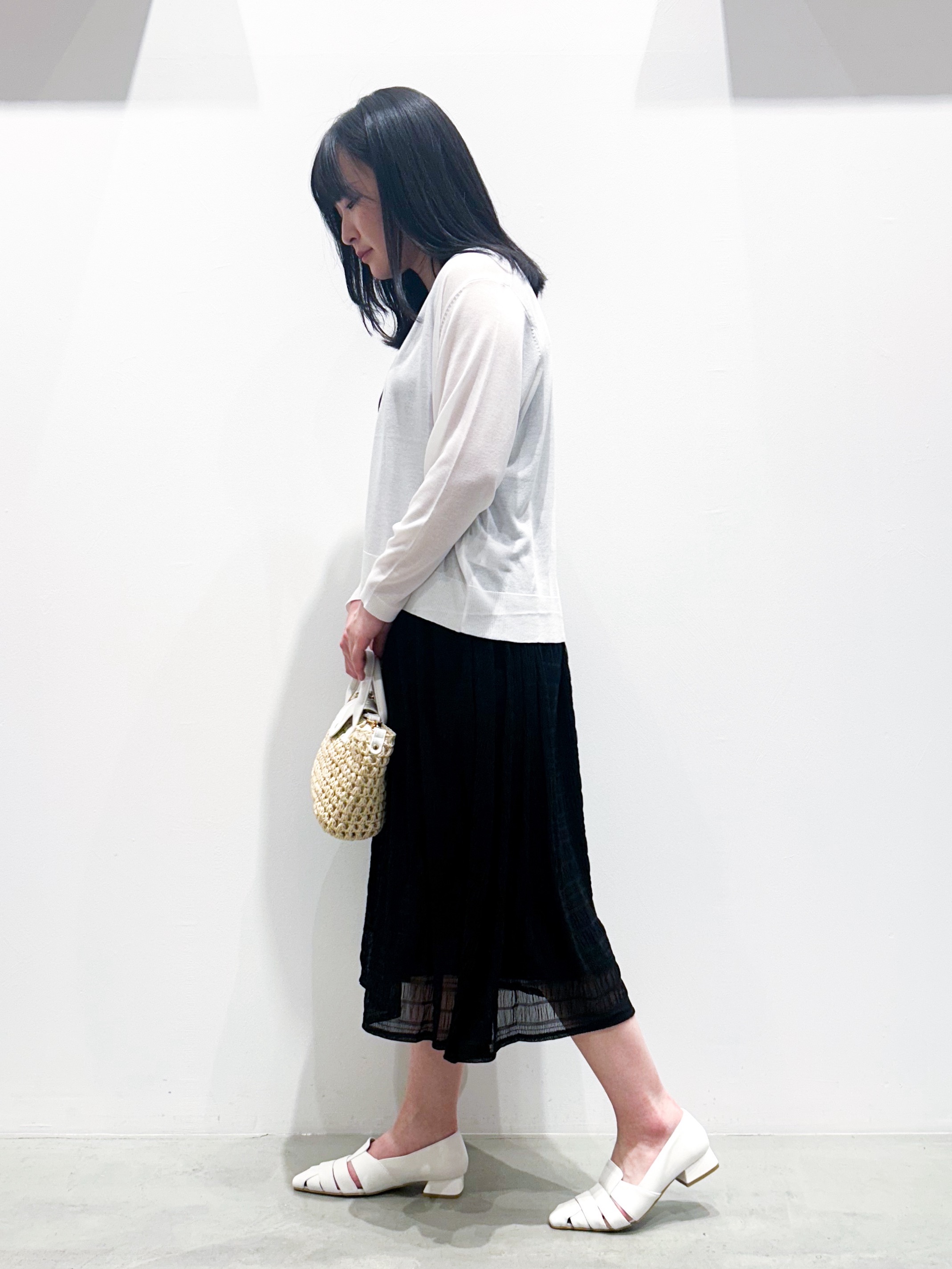 seinaさんの「grove｜高評価！【接触冷感／UVカットetc】ベーシックショートカーディガン」を使ったコーディネート
