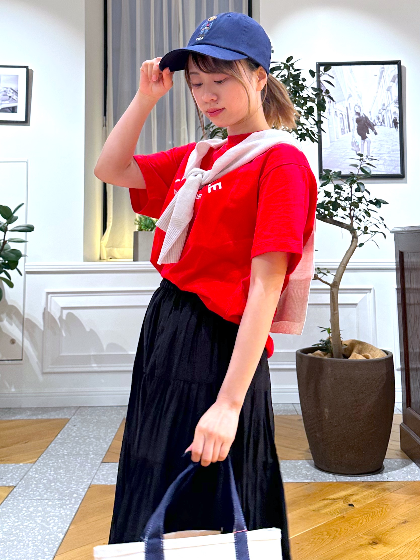 なべこさんの「DRESSTERIOR｜【接触冷感/UVカット】ウォッシャブル スピンコットン カーディガン」を使ったコーディネート