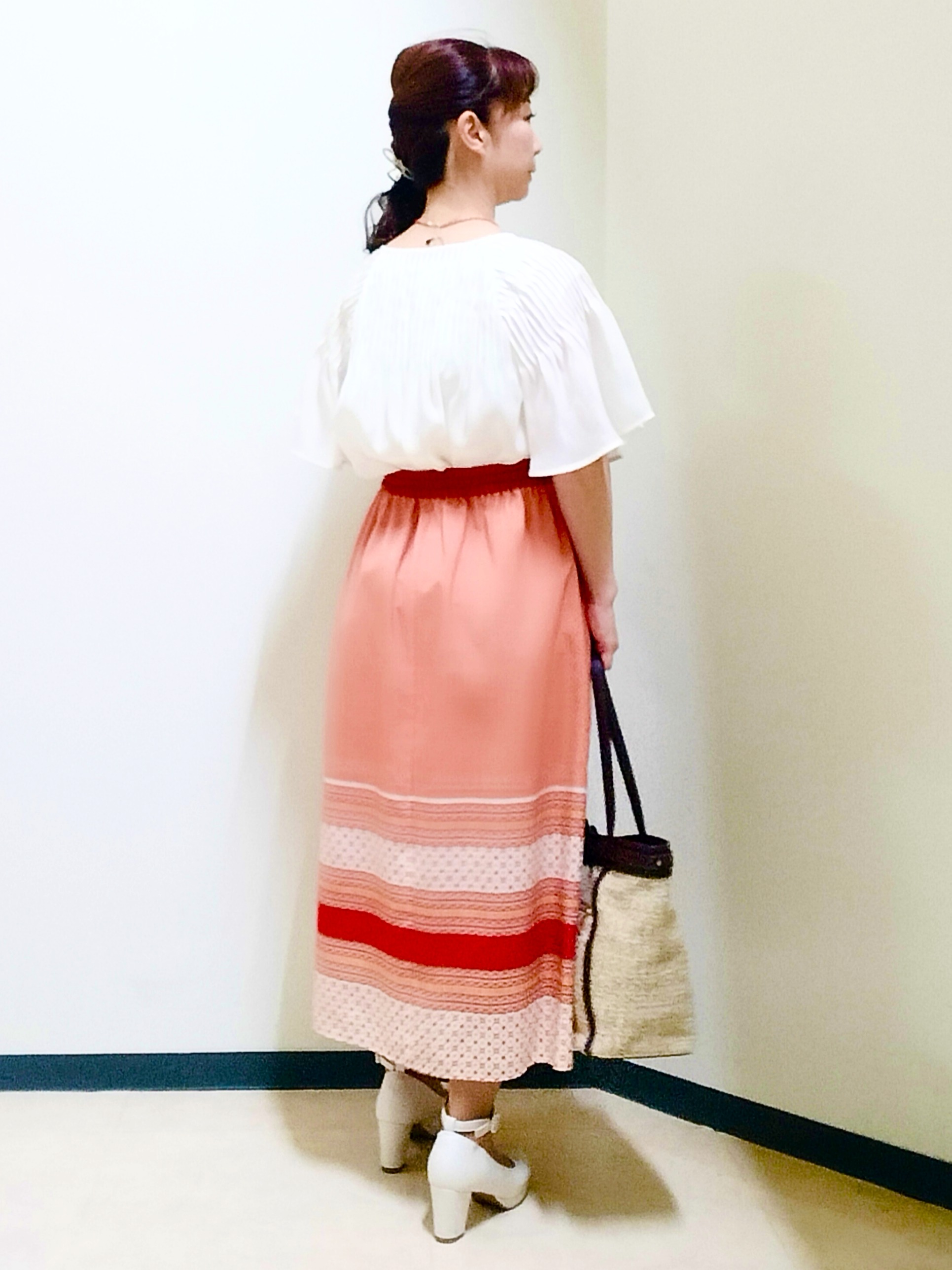 花さんの「Reflect｜ピンタックデザインフレアスリーブブラウス」を使ったコーディネート