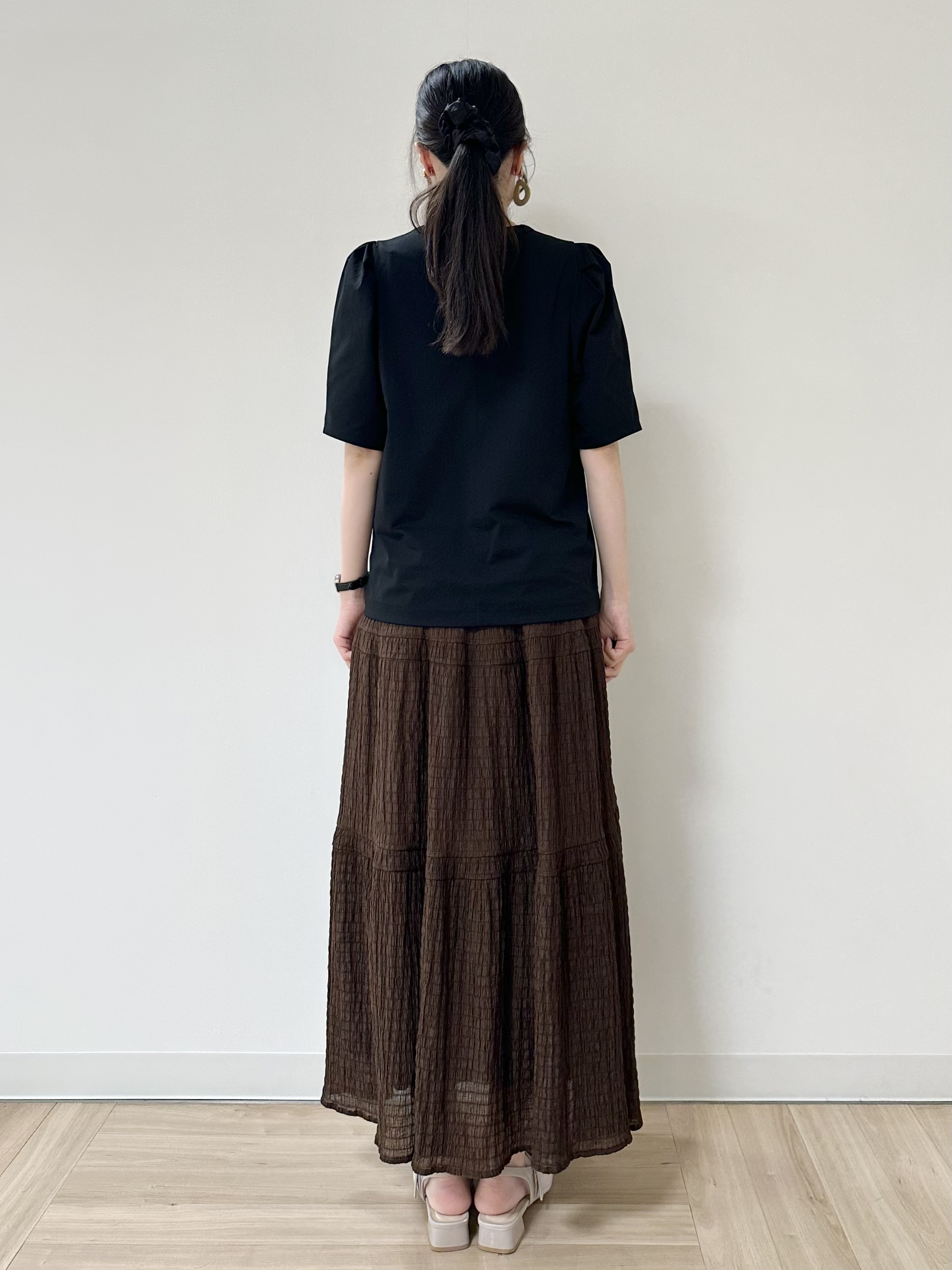 Momoさんの「Reflect｜【UVカット／接触冷感／吸水速乾】デザインスリーブプルオーバー」を使ったコーディネート