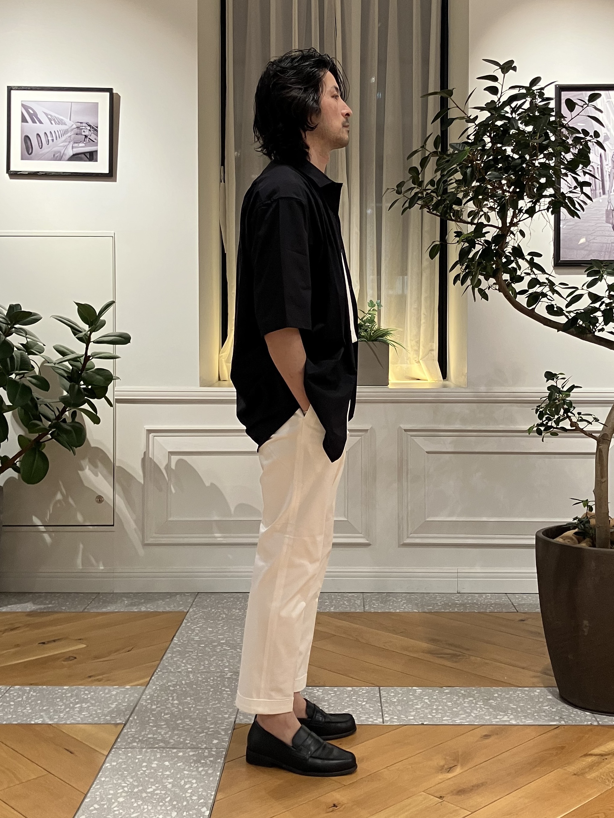 junyaさんの「DRESSTERIOR｜【干場義雅&times;K－3B&times;DRESSTERIOR】ストレッチシャツ」を使ったコーディネート