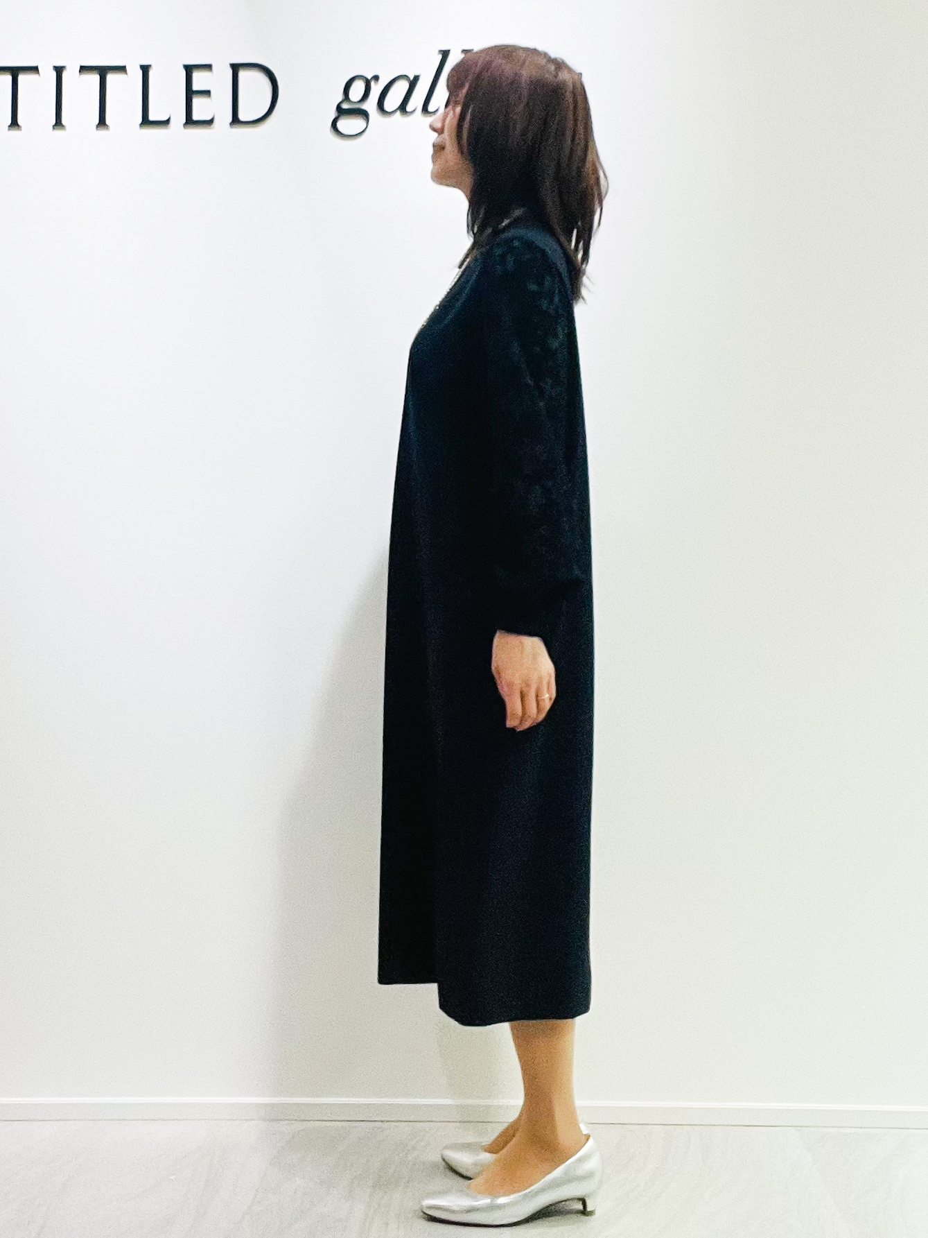 めいさんの「UNTITLED｜【お呼ばれドレス/洗える】カットジャカードスリーブ ワンピース」を使ったコーディネート