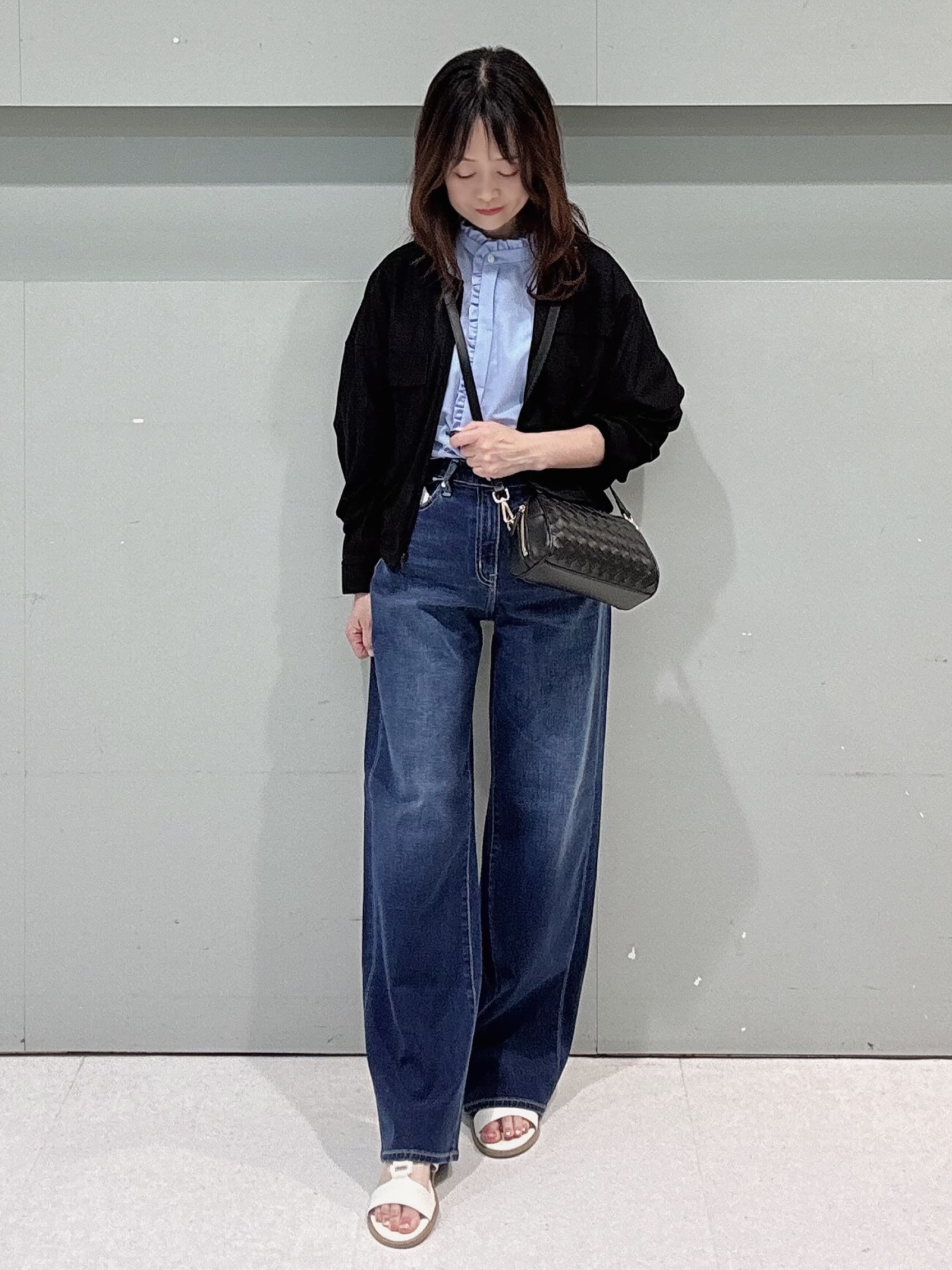 makiさんの「UNTITLED｜【古畑星夏さん着用/洗える】シアーブルゾン」を使ったコーディネート