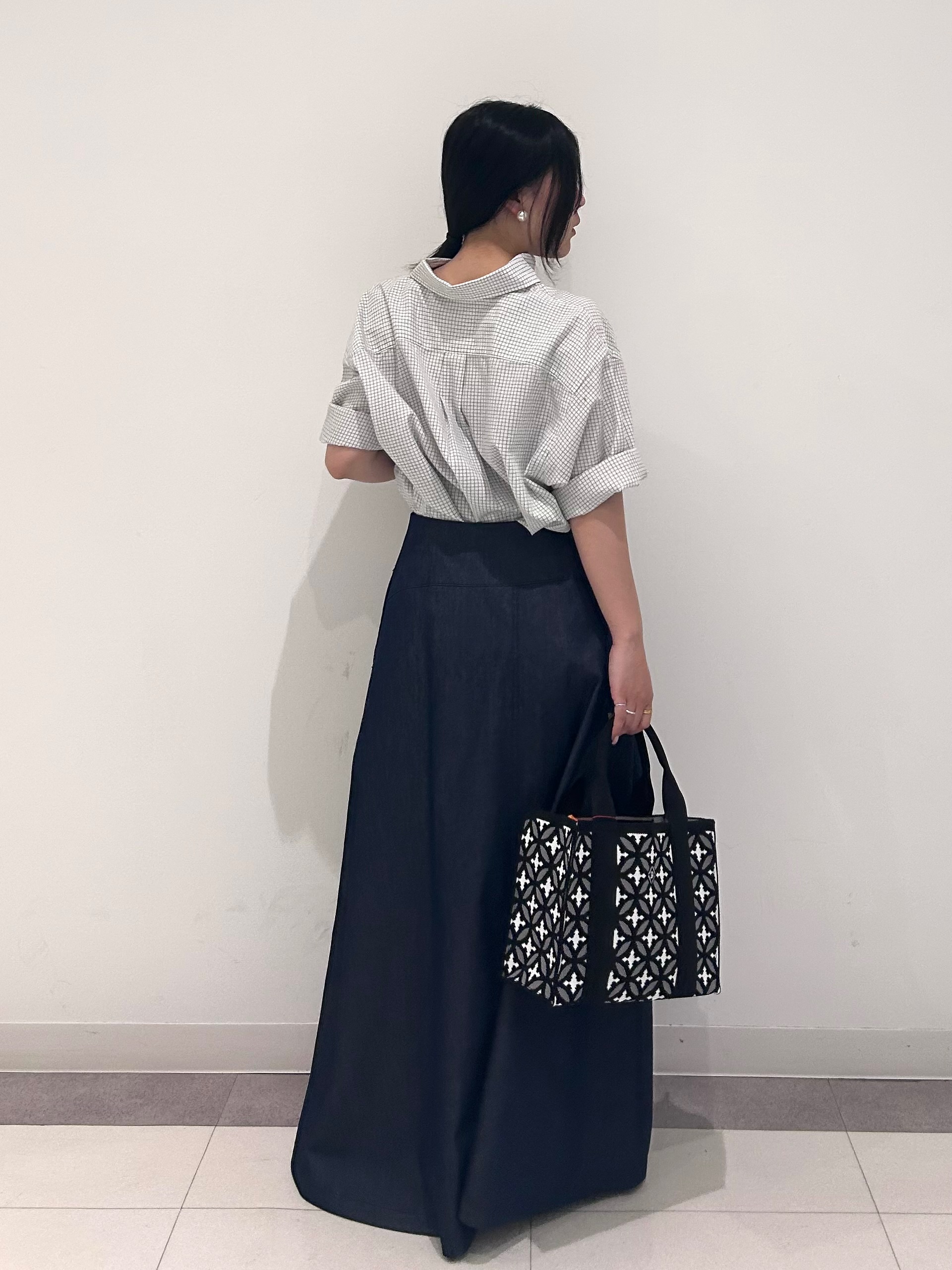 とりみさんの「DRESSTERIOR｜DANTON（ダントン）ドットボタン ボタンダウンシャツ ショートスリーブ」を使ったコーディネート
