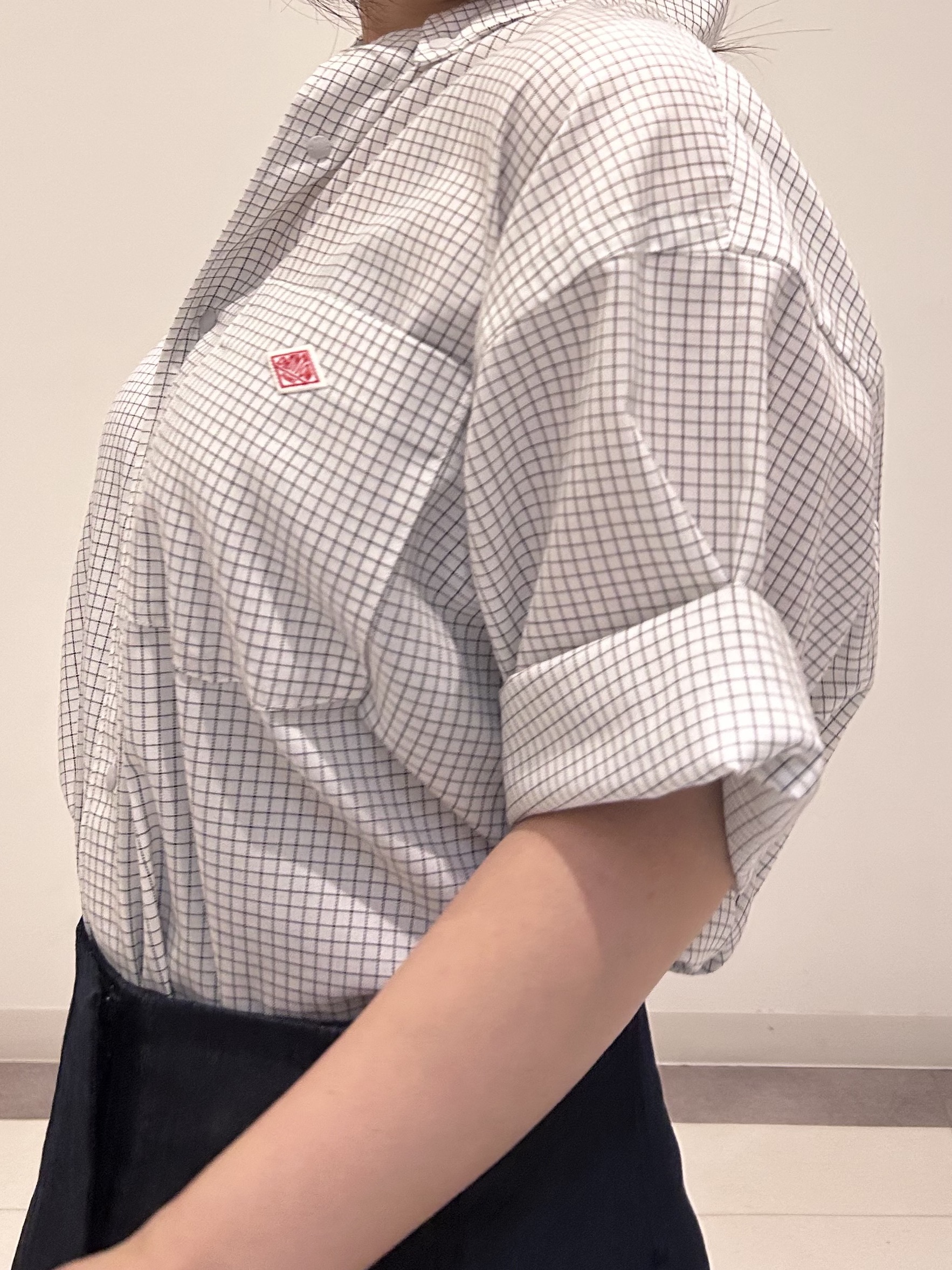 とりみさんの「DRESSTERIOR｜DANTON（ダントン）ドットボタン ボタンダウンシャツ ショートスリーブ」を使ったコーディネート