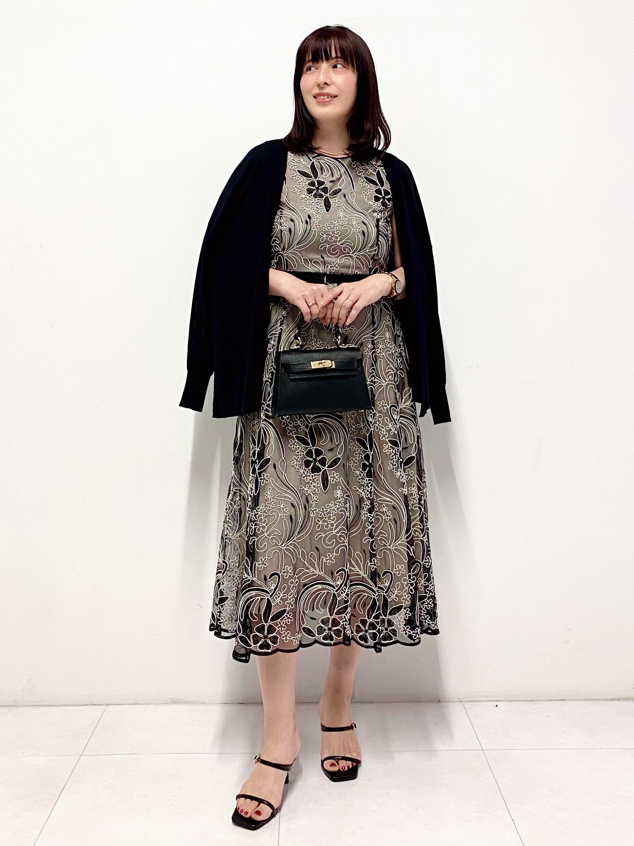 Sawaguchiさんの「DRESSTERIOR｜シアーコードレース ドレス」を使ったコーディネート