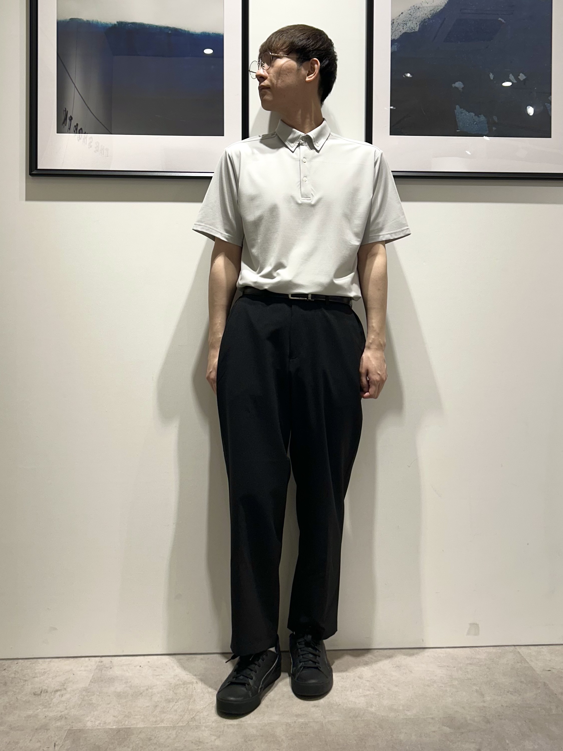 。さんの「THE SHOP TK｜アイス カノコポロシャツ【接触冷感／洗濯機OK】」を使ったコーディネート