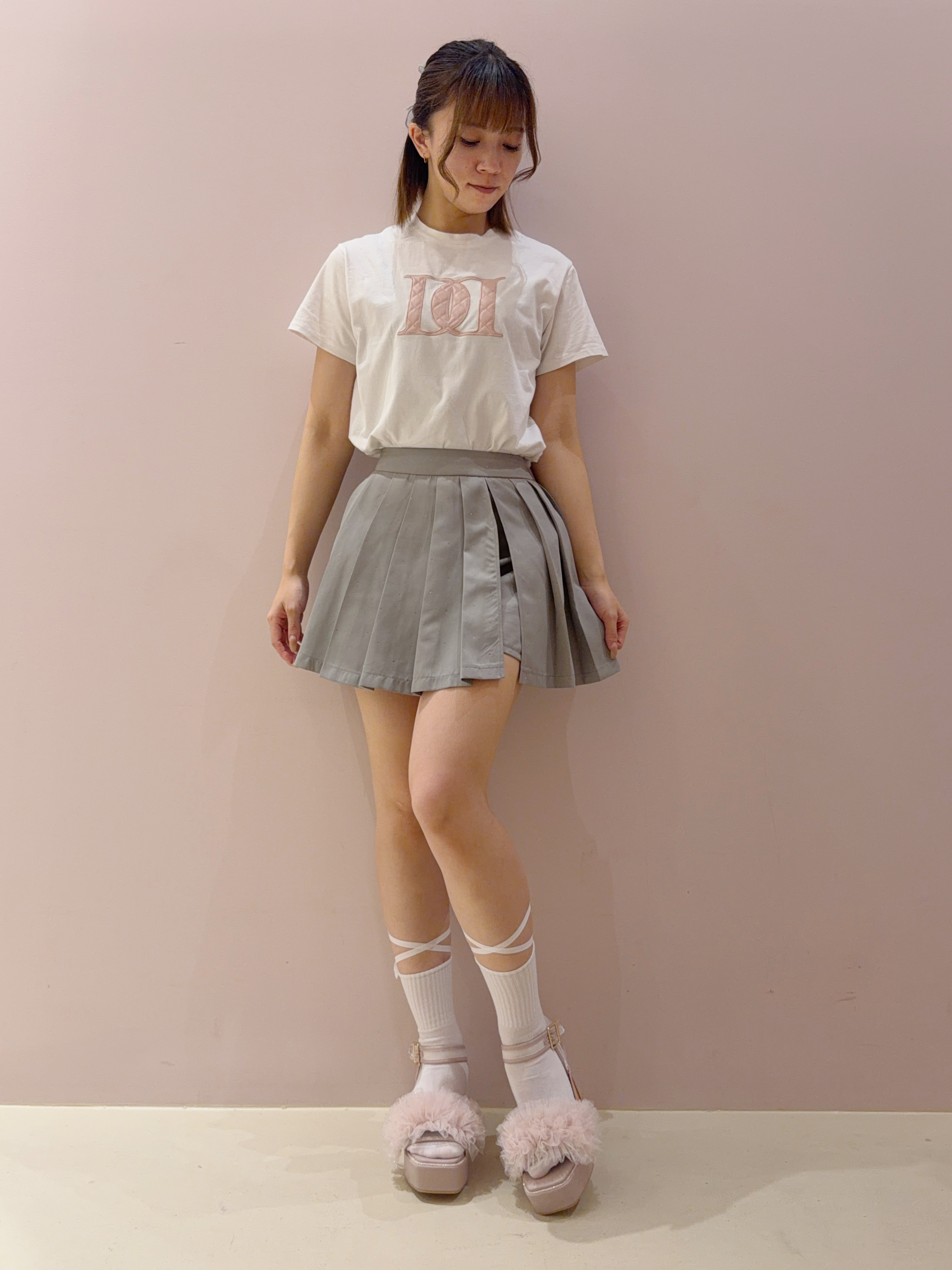 manamiさんの「ESPERANZA｜【ナチュ盛り／サンダル】2WAYフリルナチュ盛りサンダル」を使ったコーディネート