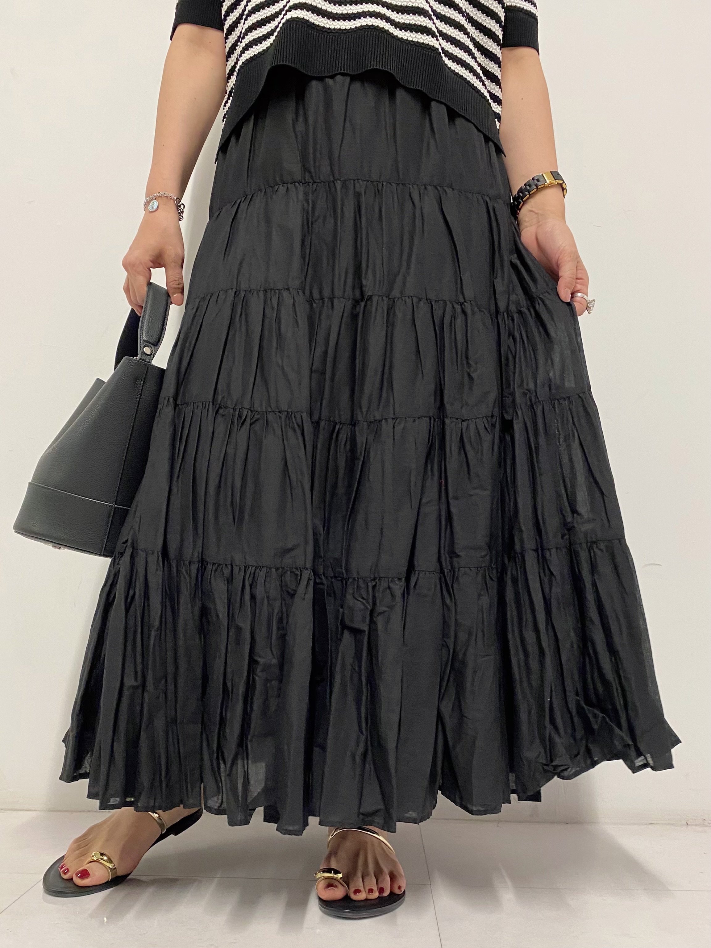 Sawaguchiさんの「DRESSTERIOR｜ウォッシャブルスキッパークロップドニット」を使ったコーディネート