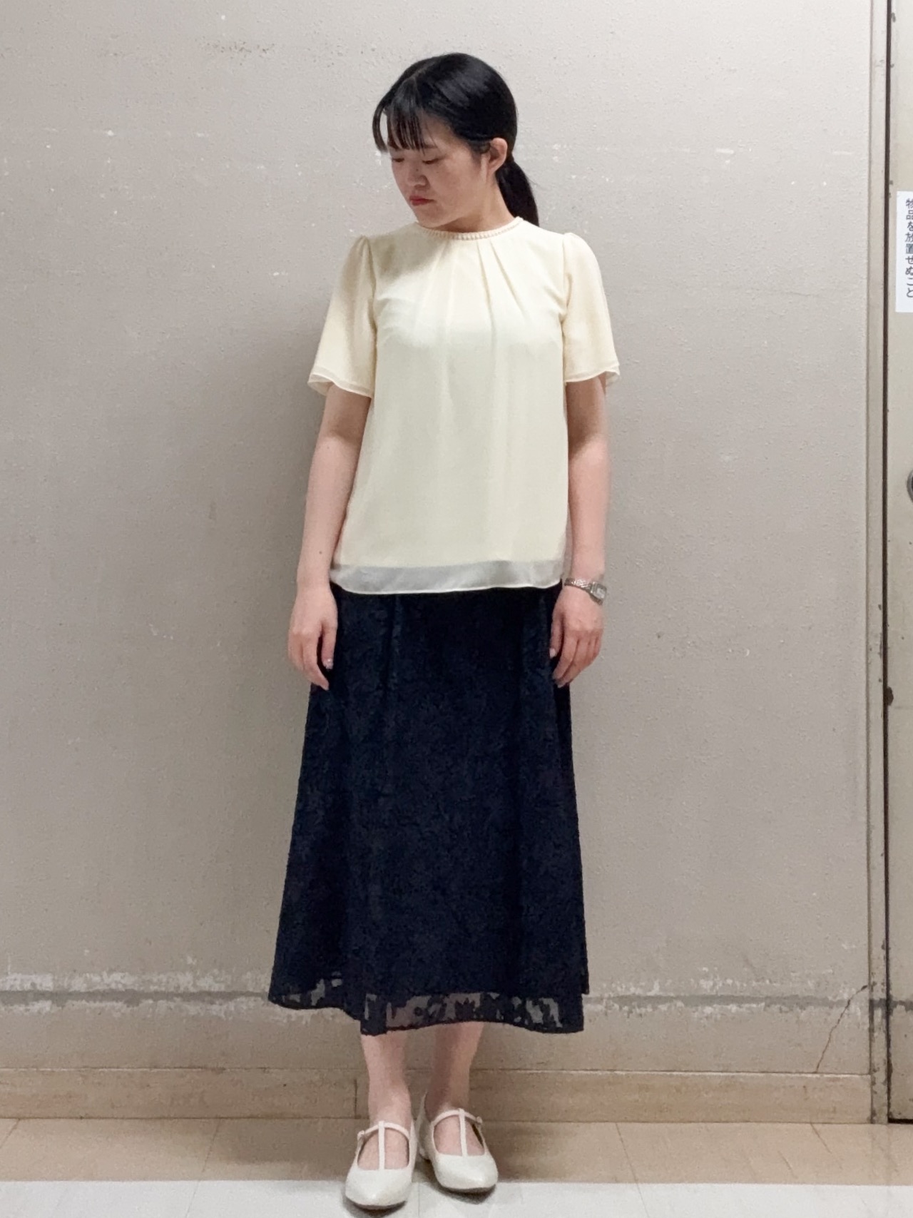  Aさんの「Reflect｜七分袖ニットカーディガン」を使ったコーディネート