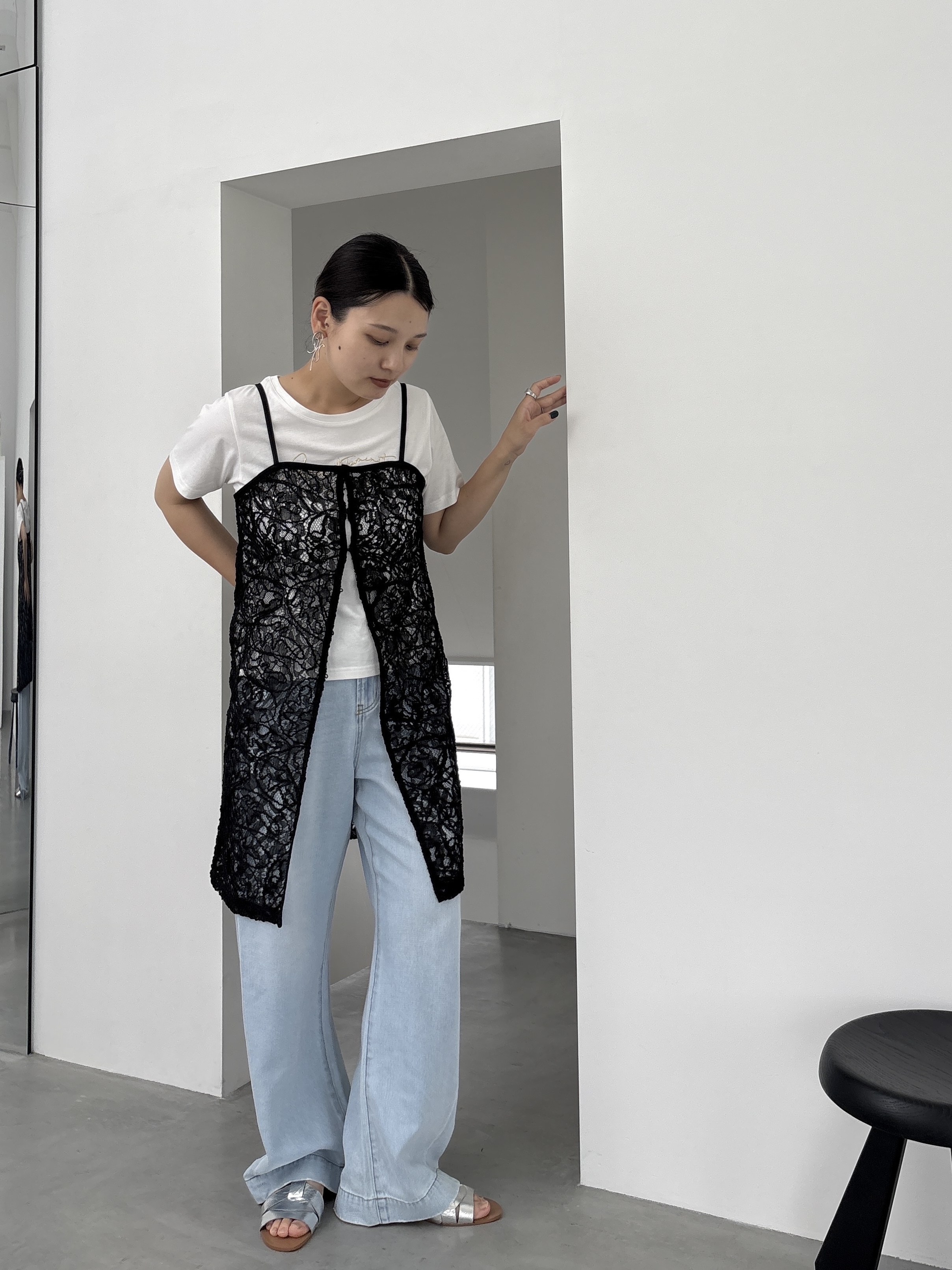 ayanoさんの「INDIVI｜3DプリントロゴTシャツ」を使ったコーディネート