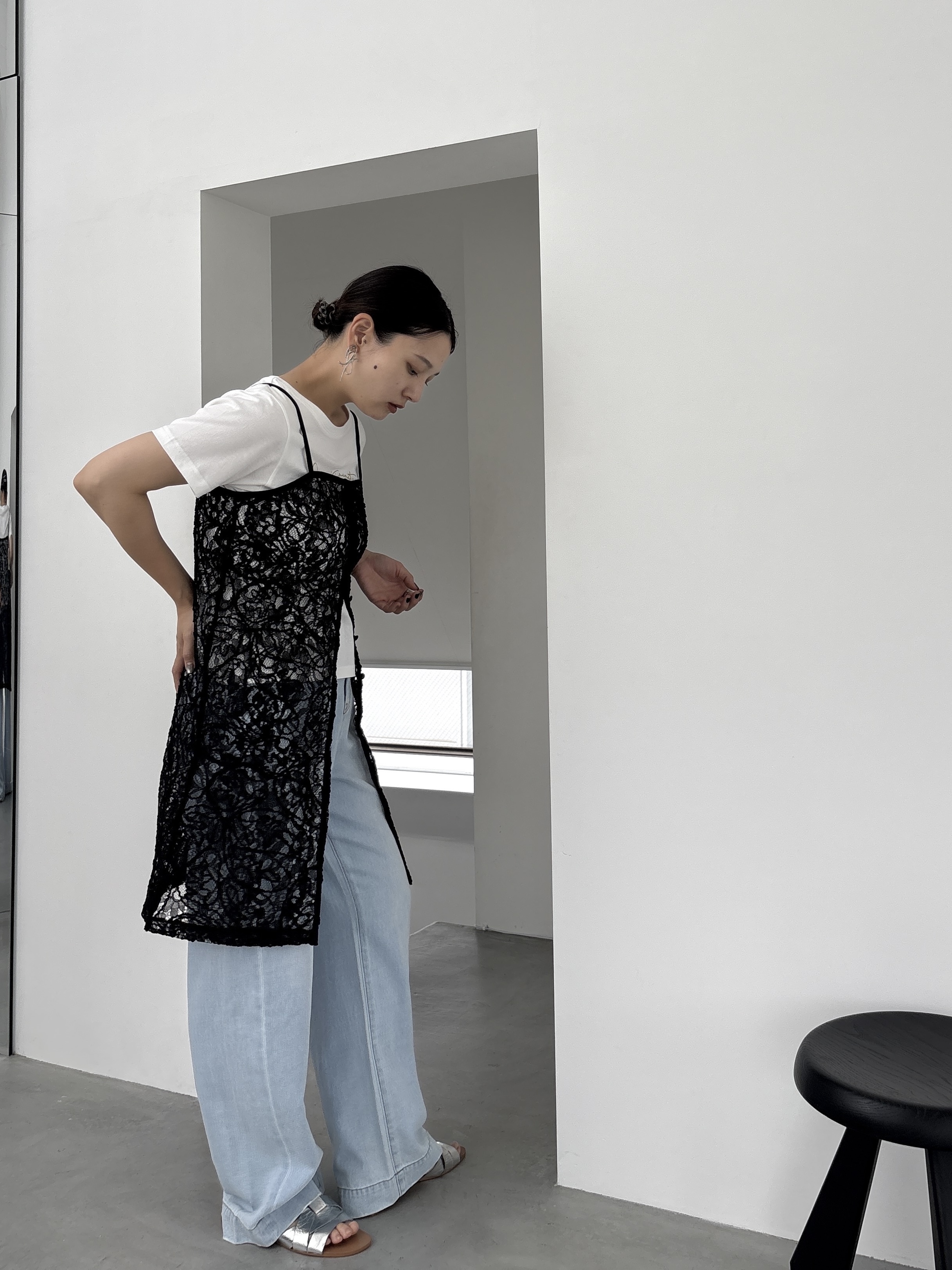 ayanoさんの「INDIVI｜3DプリントロゴTシャツ」を使ったコーディネート