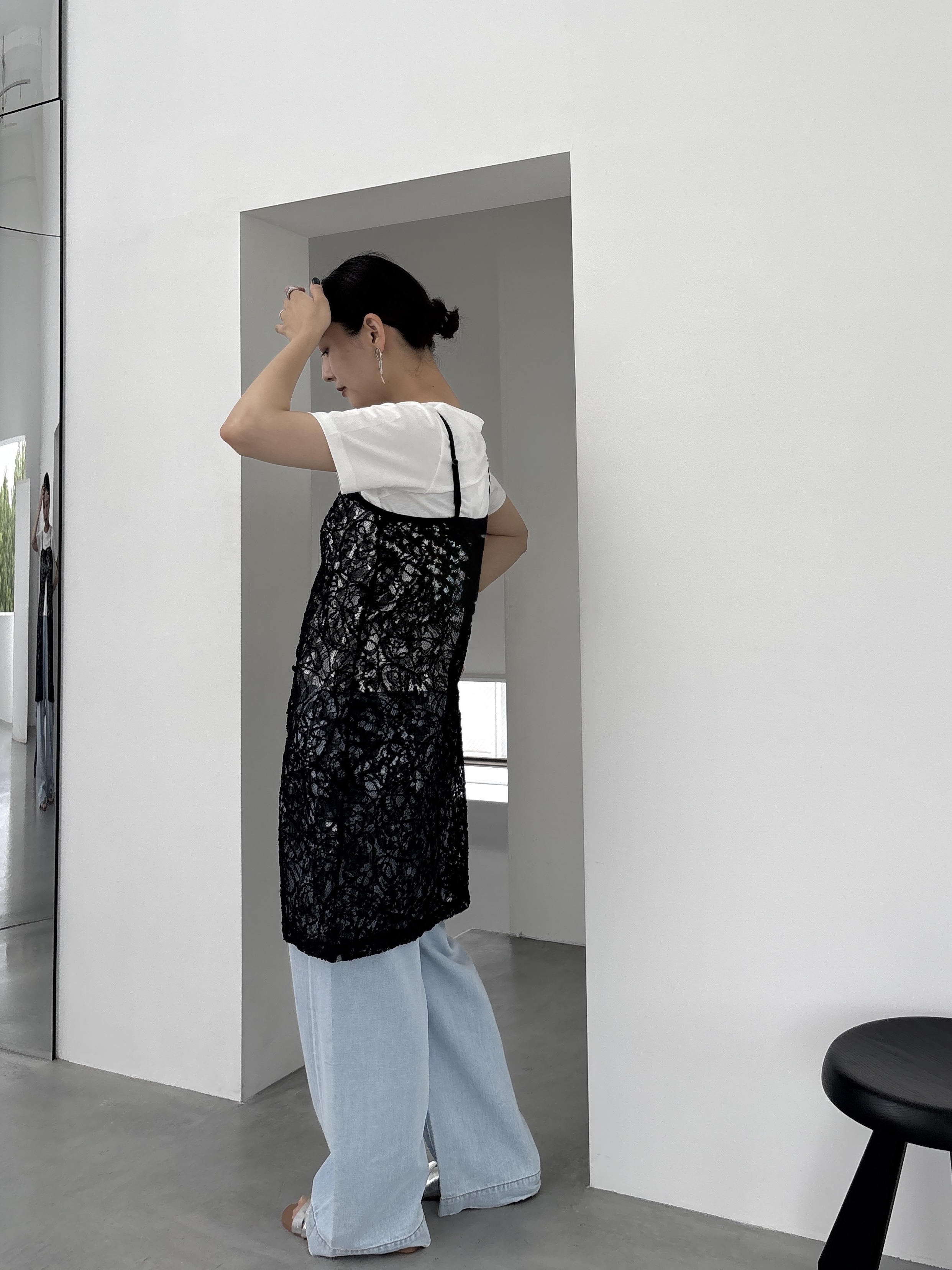 ayanoさんの「INDIVI｜3DプリントロゴTシャツ」を使ったコーディネート