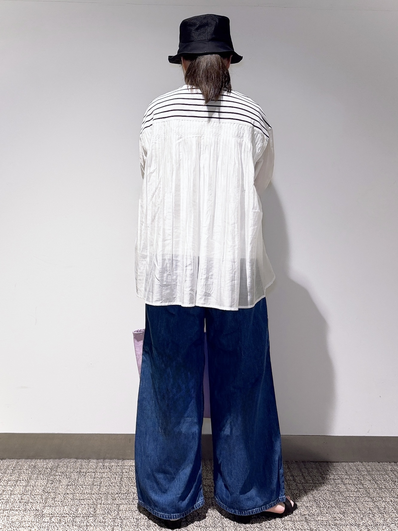 みーさんの「grove｜【貴島明日香さん着用/UVカット】体型カバー叶う、バックプリーツTシャツ」を使ったコーディネート