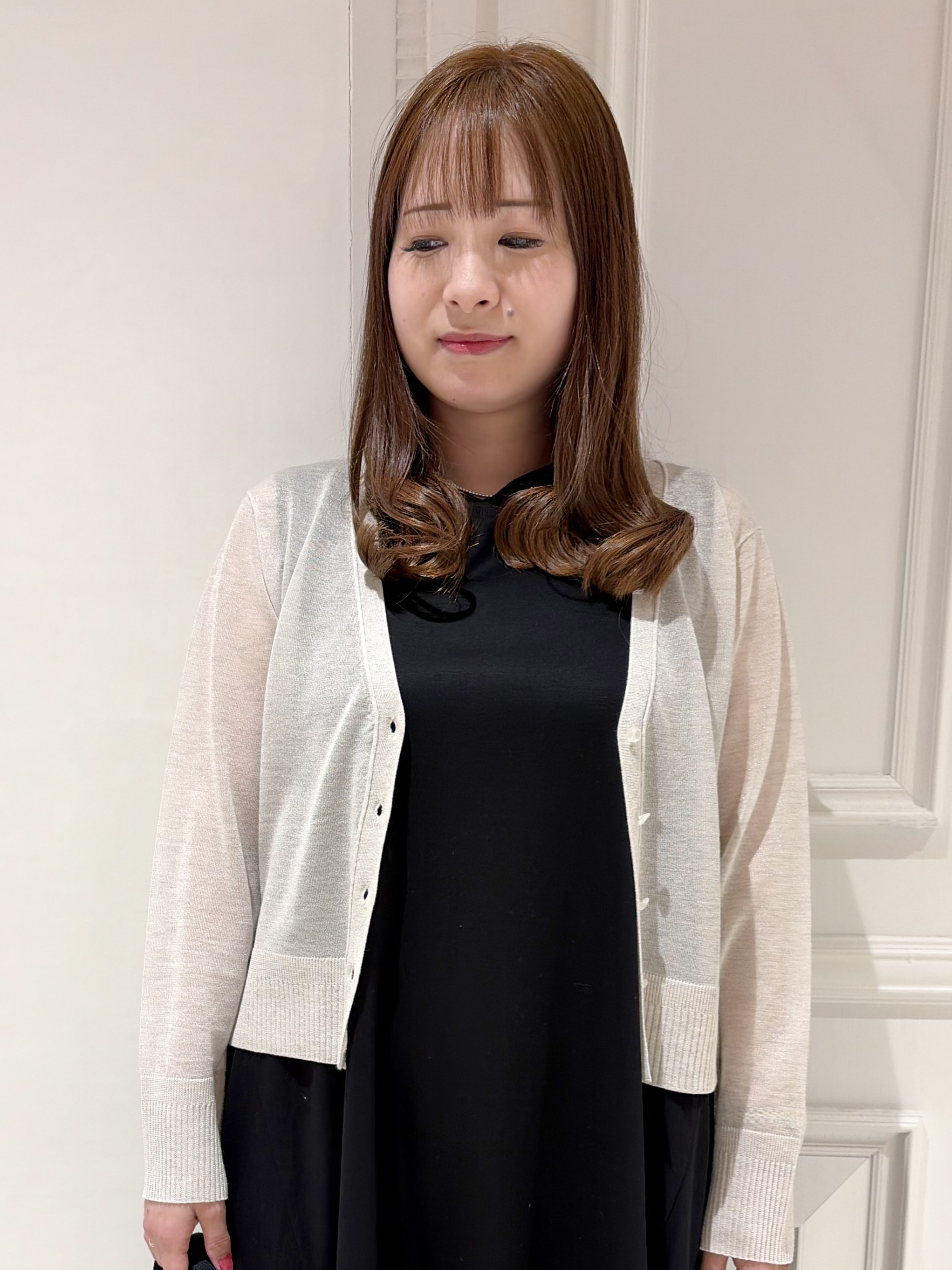 minowaさんの「DRESSTERIOR｜【日除け/冷房対策】ウォッシャブルシアーカーディガン」を使ったコーディネート