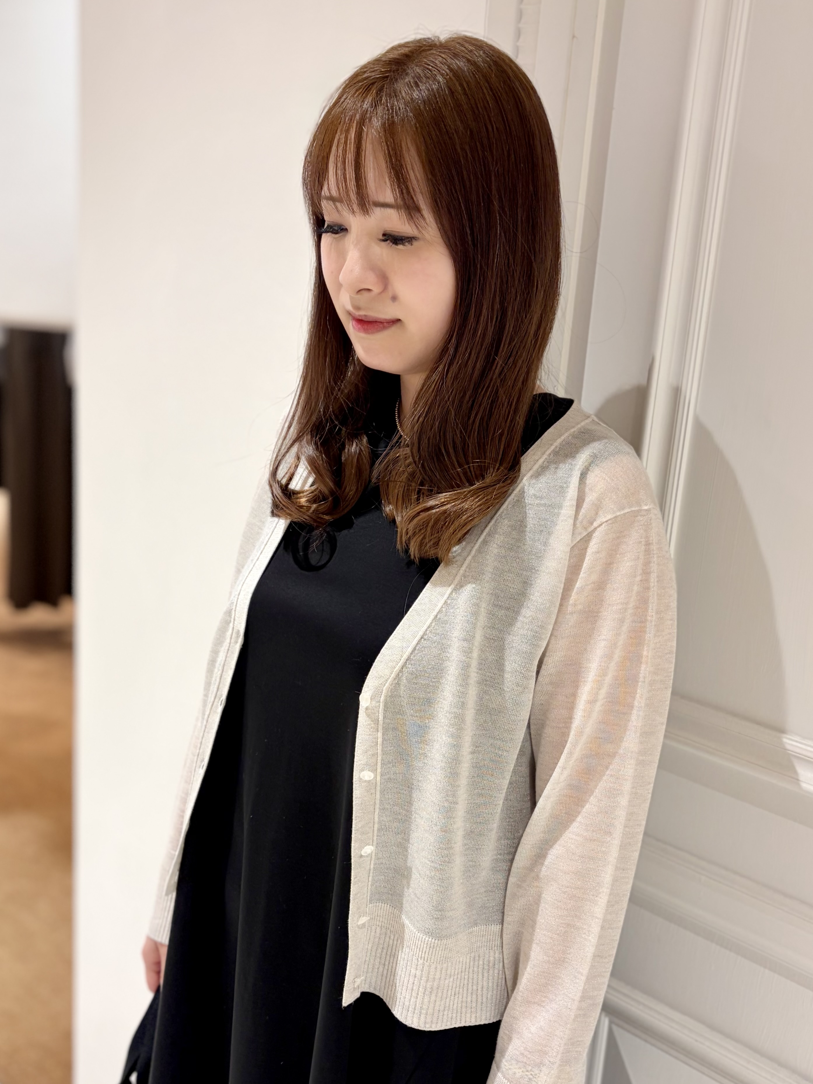 minowaさんの「DRESSTERIOR｜【日除け/冷房対策】ウォッシャブルシアーカーディガン」を使ったコーディネート
