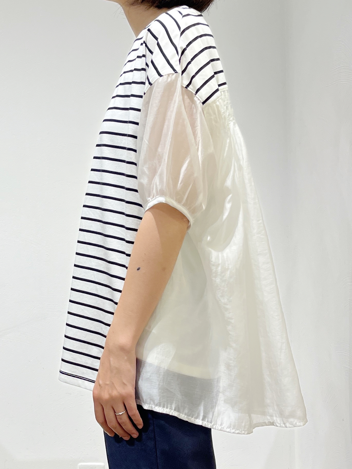 Fujiharuさんの「grove｜【貴島明日香さん着用/UVカット】体型カバー叶う、バックプリーツTシャツ」を使ったコーディネート