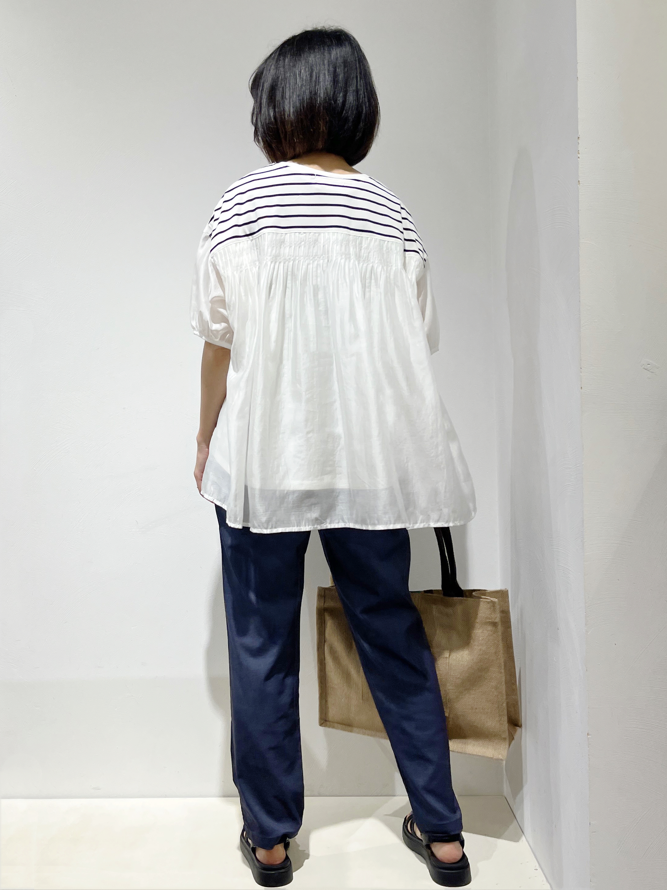 Fujiharuさんの「grove｜【貴島明日香さん着用/UVカット】体型カバー叶う、バックプリーツTシャツ」を使ったコーディネート