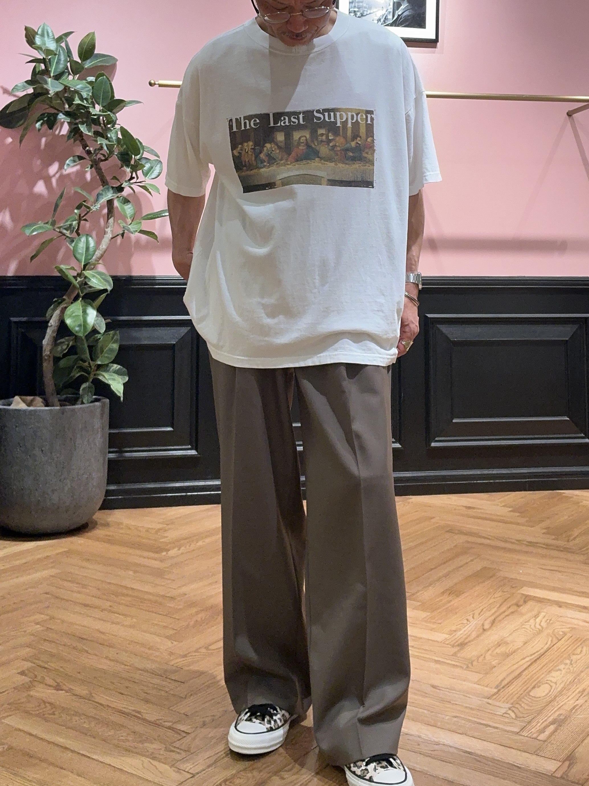 torigoeさんの「DRESSTERIOR｜REMI RELIEF(レミリリーフ) THE LAST SUPPER TEE（ザ ラスト サパー 」を使ったコーディネート