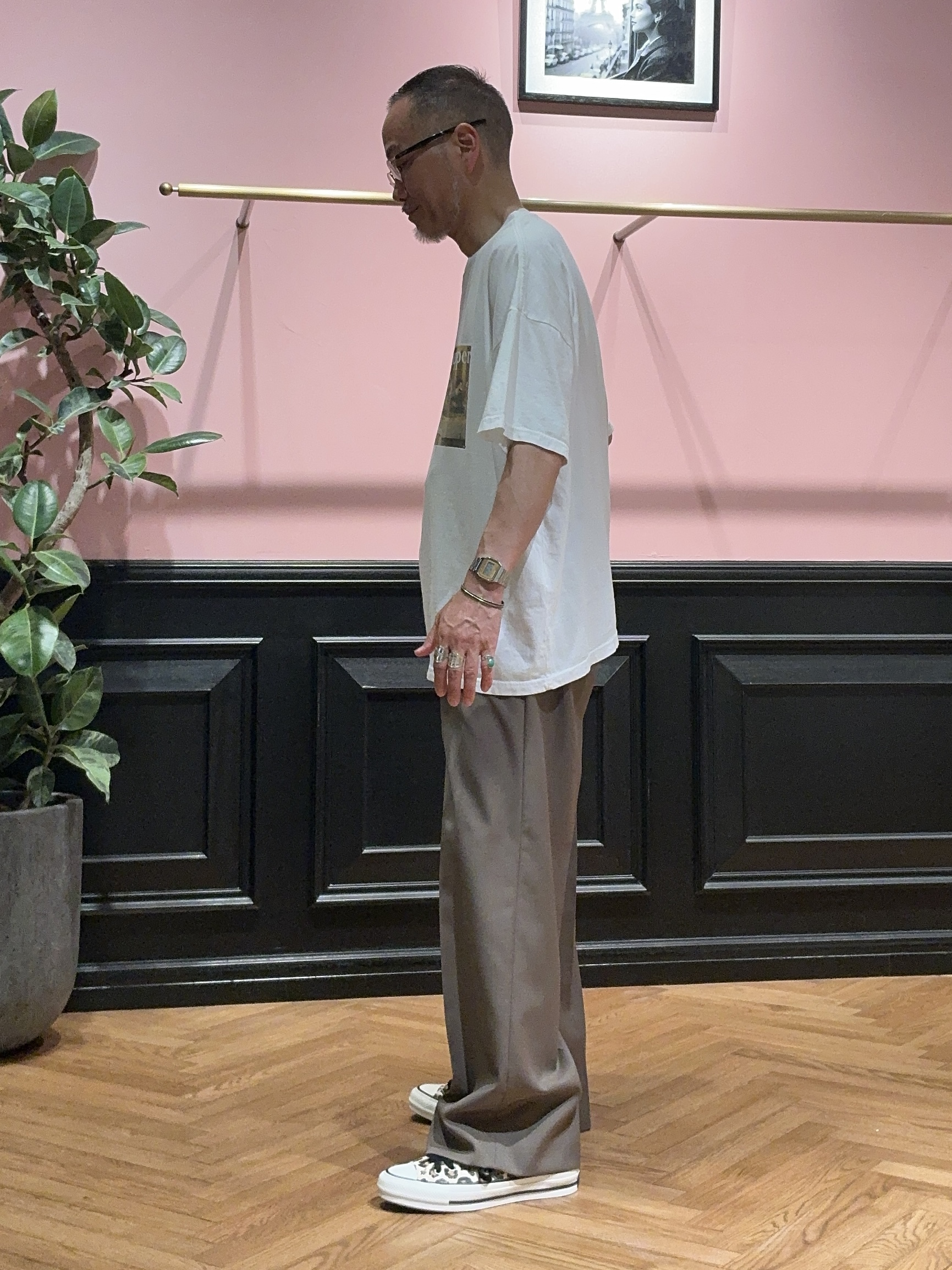 torigoeさんの「DRESSTERIOR｜REMI RELIEF(レミリリーフ) THE LAST SUPPER TEE（ザ ラスト サパー 」を使ったコーディネート