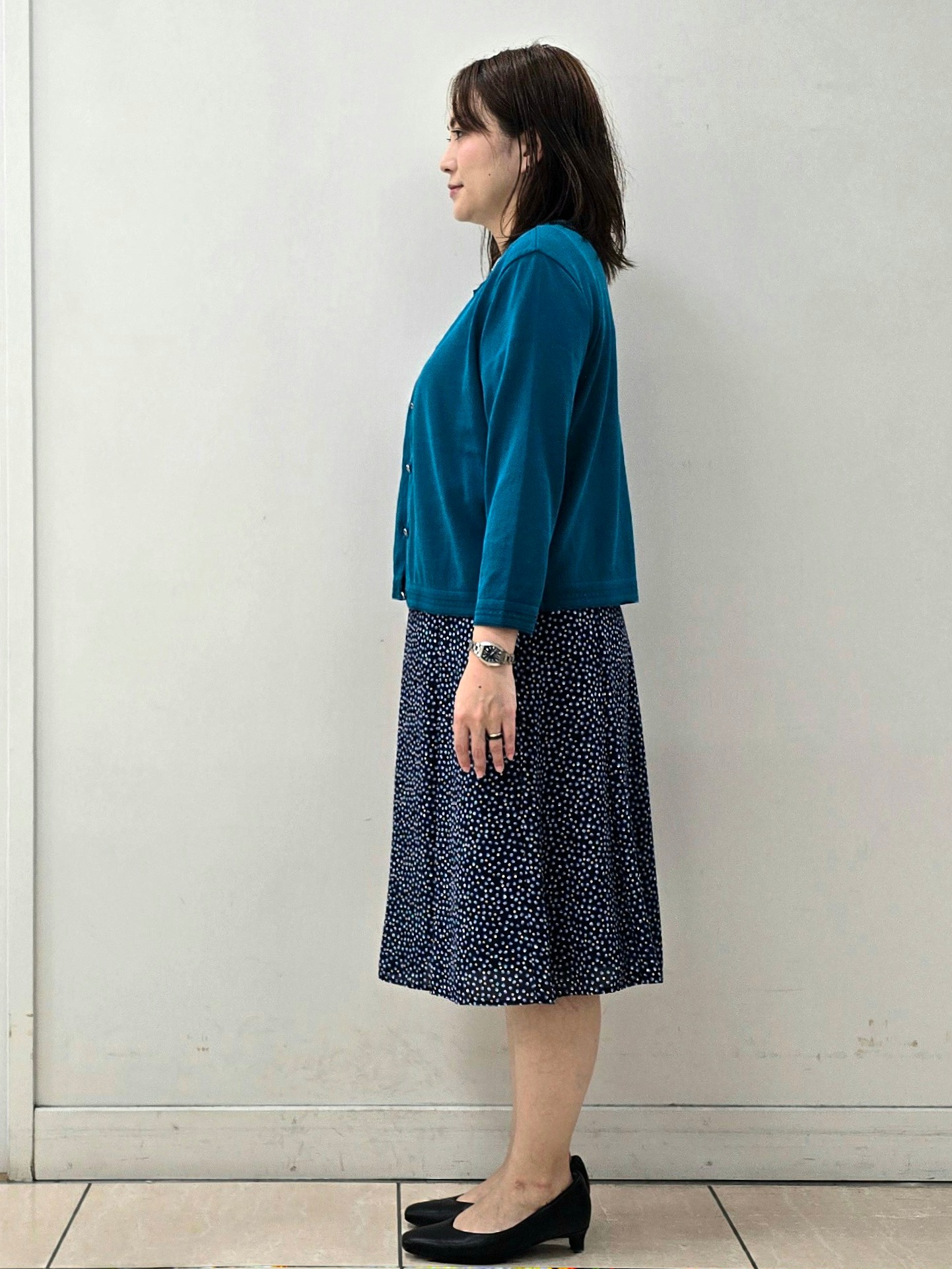 fkeさんの「Reflect｜七分袖ニットカーディガン」を使ったコーディネート