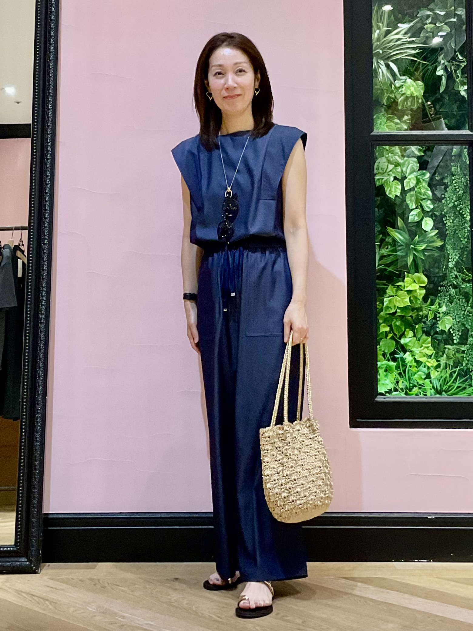Hiwatashiさんの「DRESSTERIOR｜【ウォッシャブル】フレンチスリーブ コンビネゾン」を使ったコーディネート