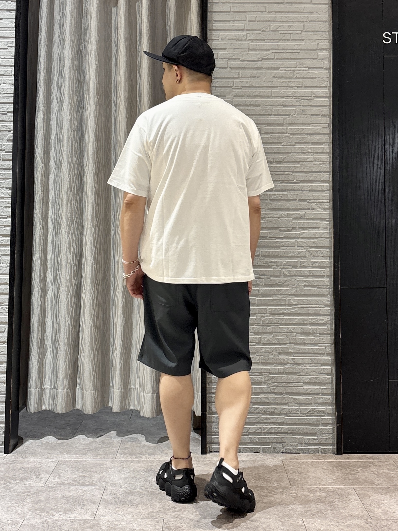 Pーyamaさんの「THE SHOP TK｜リラックスワイド 5分袖ジャケット セットアップ可／洗濯機OK」を使ったコーディネート