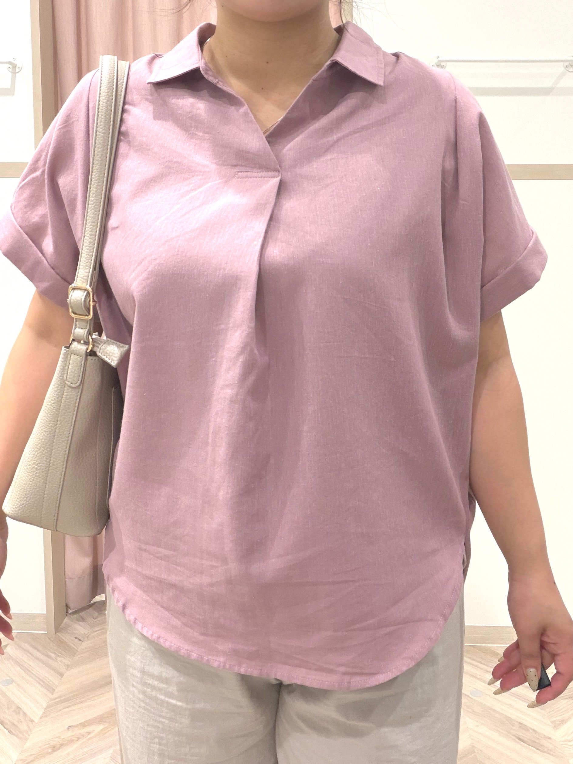 まちゃんなちゃんさんの「SHOO･LA･RUE｜【ひんやり/UV】インせず着られる フレンチリネンスキッパーシャツ」を使ったコーディネート