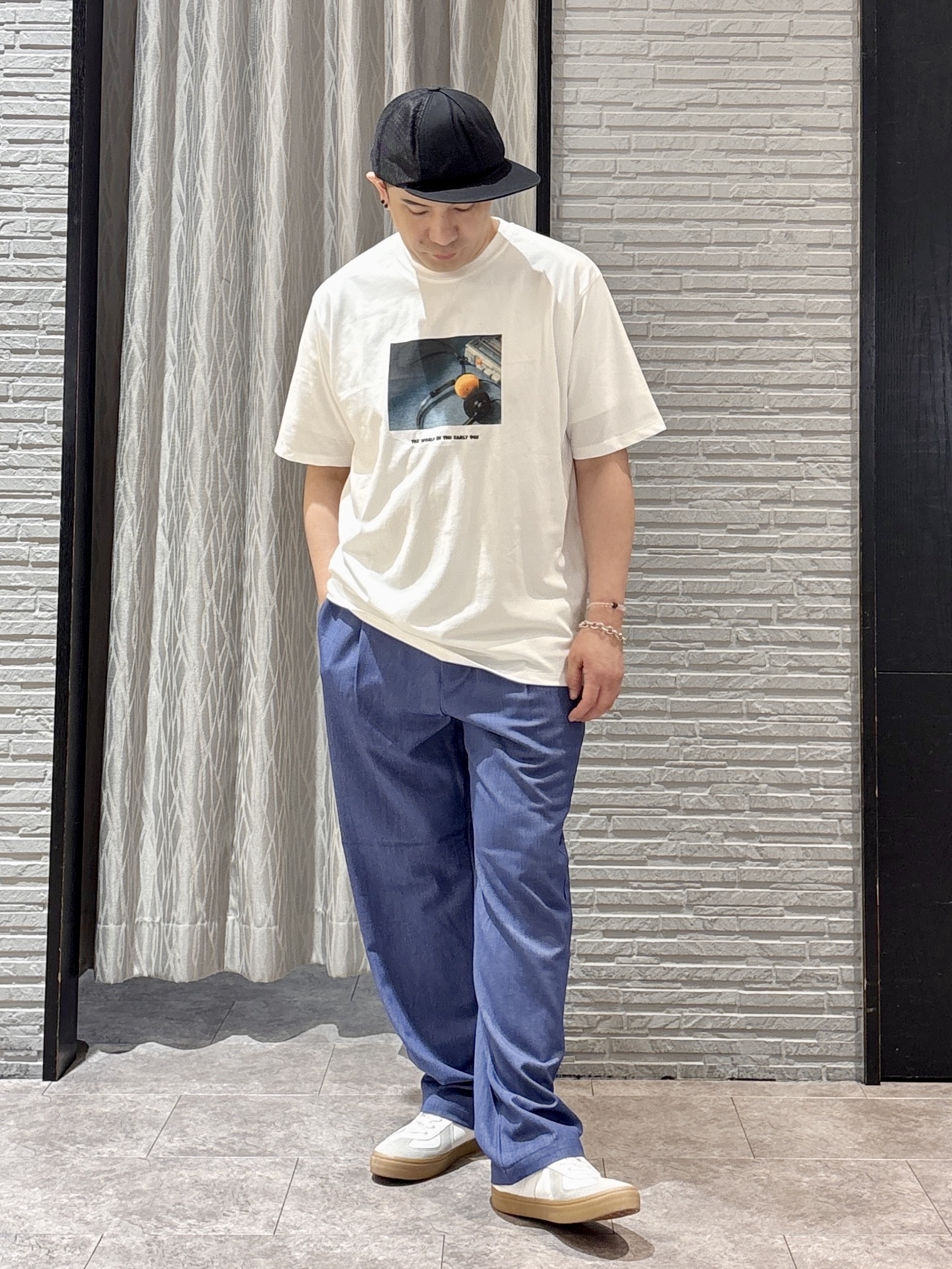 Pーyamaさんの「THE SHOP TK｜サッカー ギンガムチェック 半袖シャツ 洗濯機OK」を使ったコーディネート