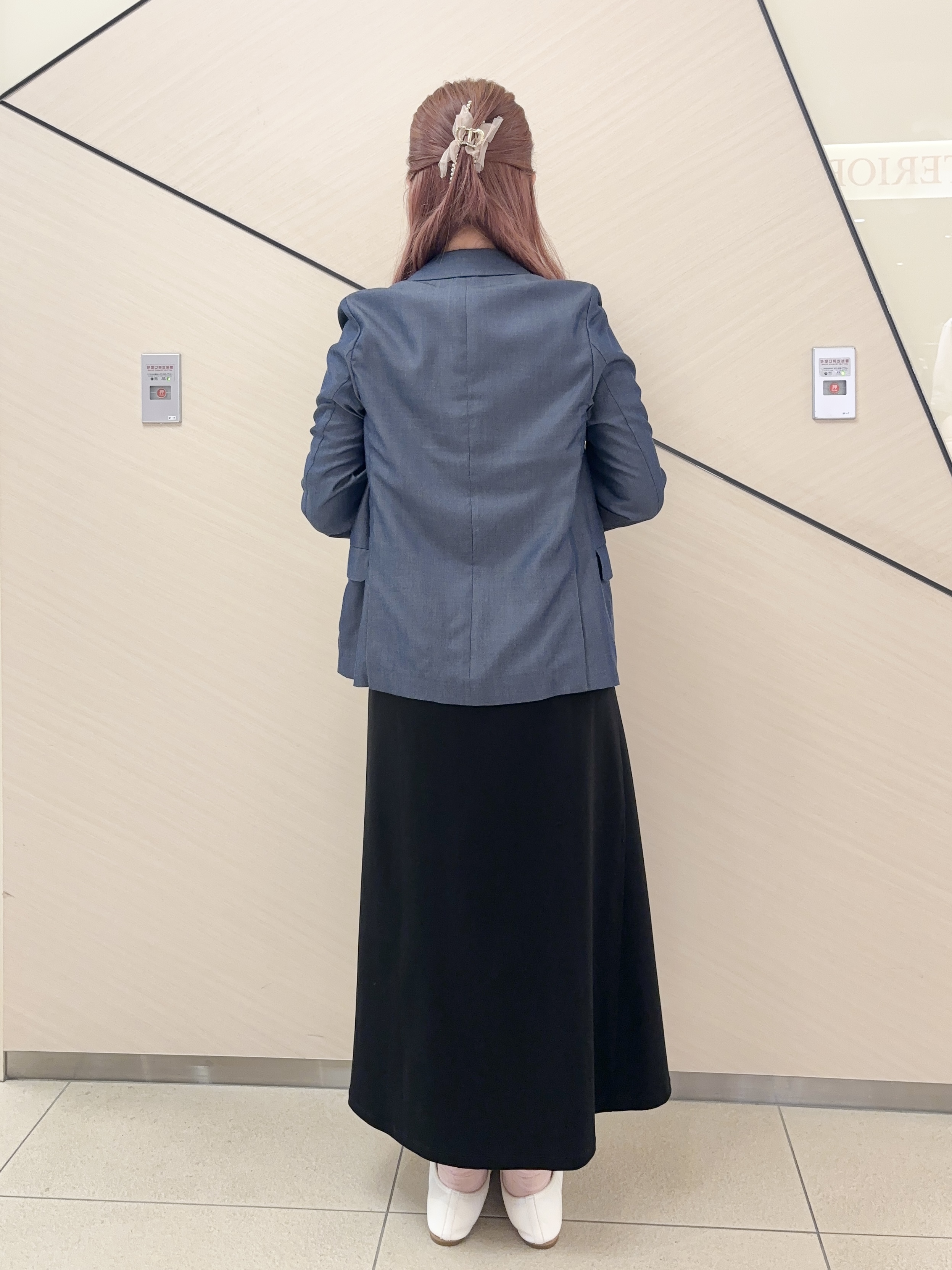 Rinaさんの「DRESSTERIOR｜【接触冷感／抗菌防臭／消臭/ウォッシャブル】アイスクリアコットン フレンチスリーブワンピース」を使ったコーディネート