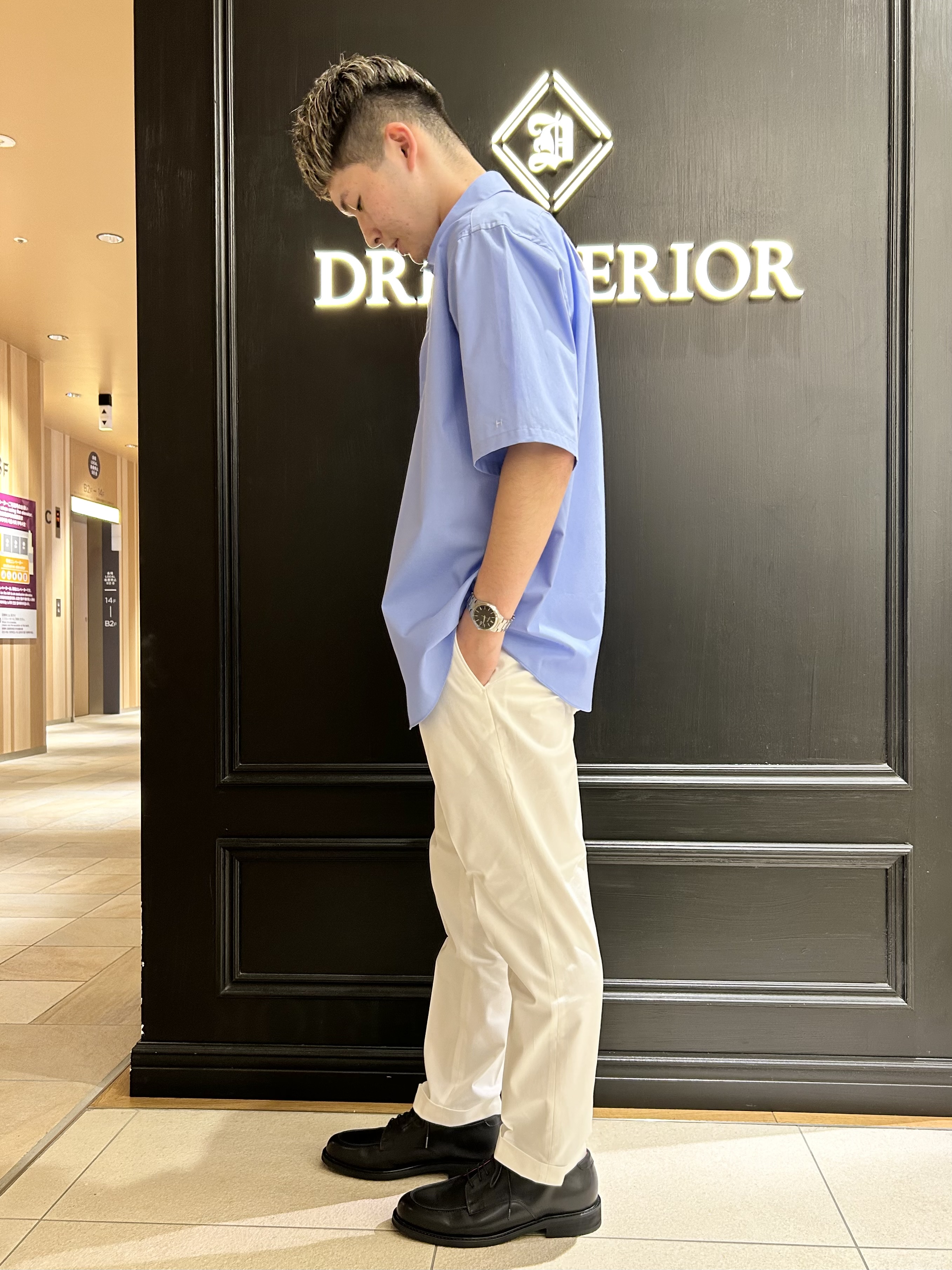 千葉亮太さんの「DRESSTERIOR｜【干場義雅&times;DRESSTERIOR】シドグラスシャツ」を使ったコーディネート