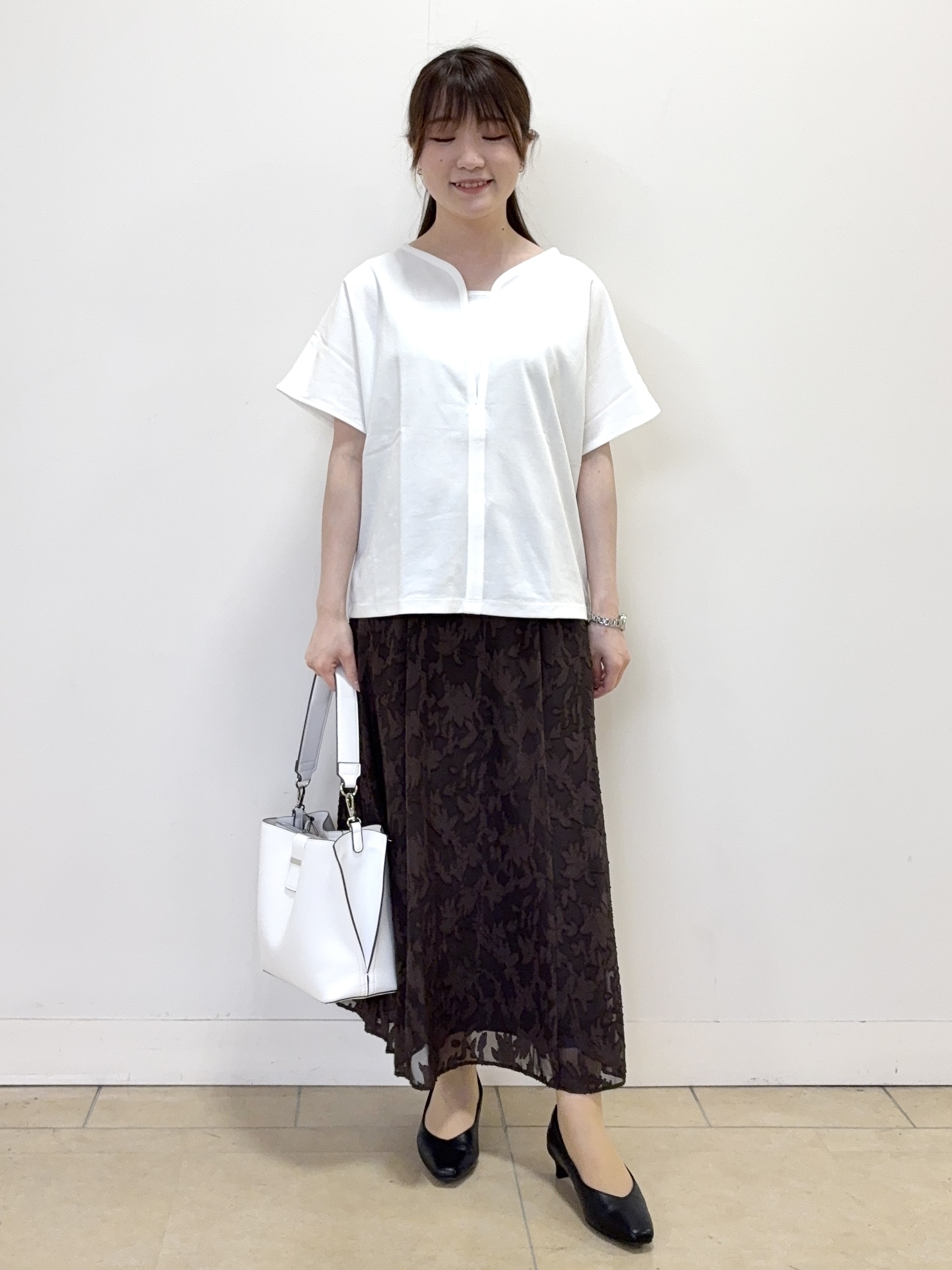 mikiさんの「Reflect｜【UVカット／接触冷感／吸水速乾】フレアスリーブプルオーバー」を使ったコーディネート