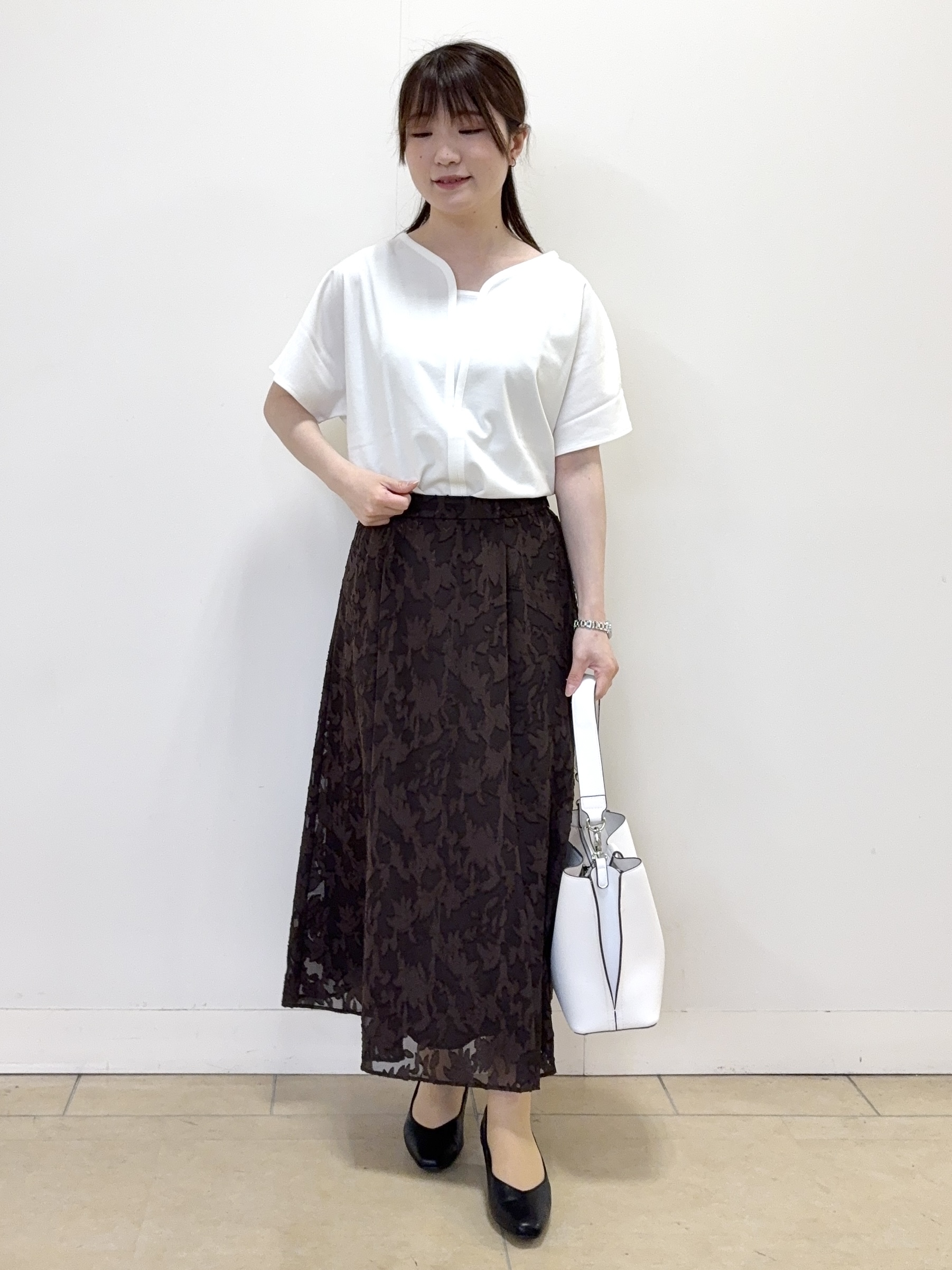 mikiさんの「Reflect｜【UVカット／接触冷感／吸水速乾】フレアスリーブプルオーバー」を使ったコーディネート
