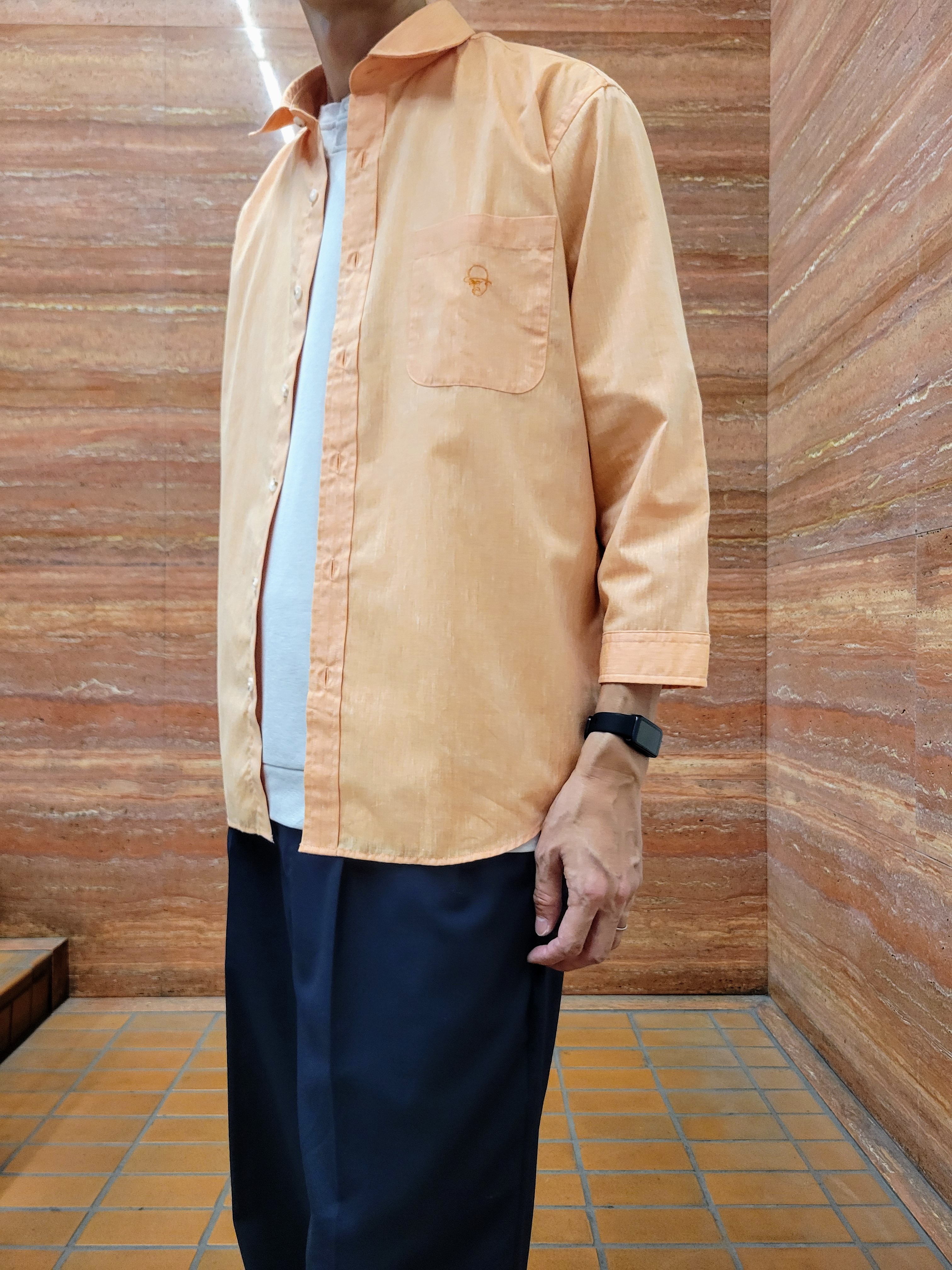 piroyaさんの「TAKEO KIKUCHI｜【接触冷感】ハイブリッド リネン 七分袖シャツ」を使ったコーディネート