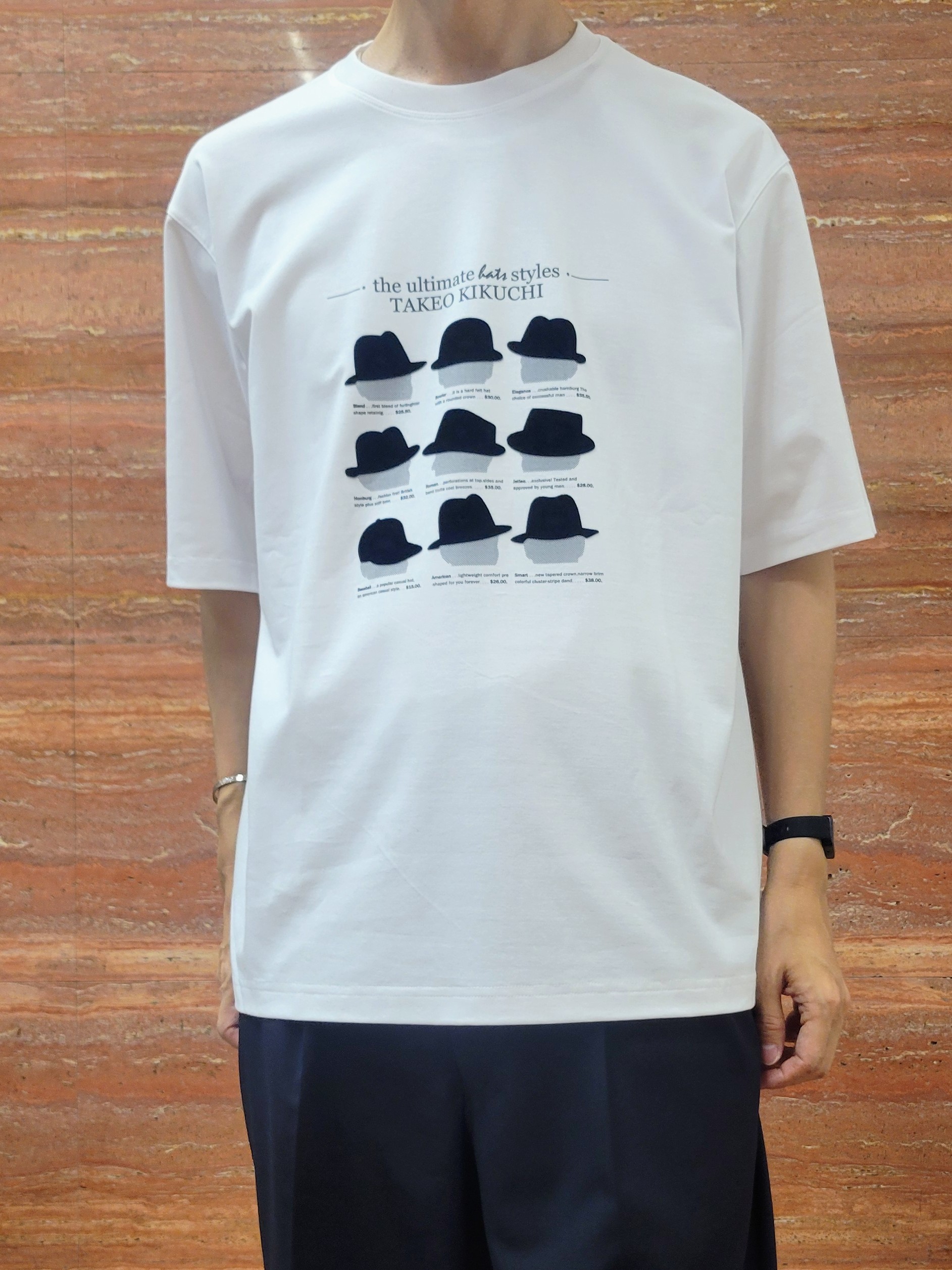 piroyaさんの「TAKEO KIKUCHI｜【BOWLER HAT LABEL】クールデオドラントジャージ ハットスタイルス 半袖Tシャツ」を使ったコーディネート