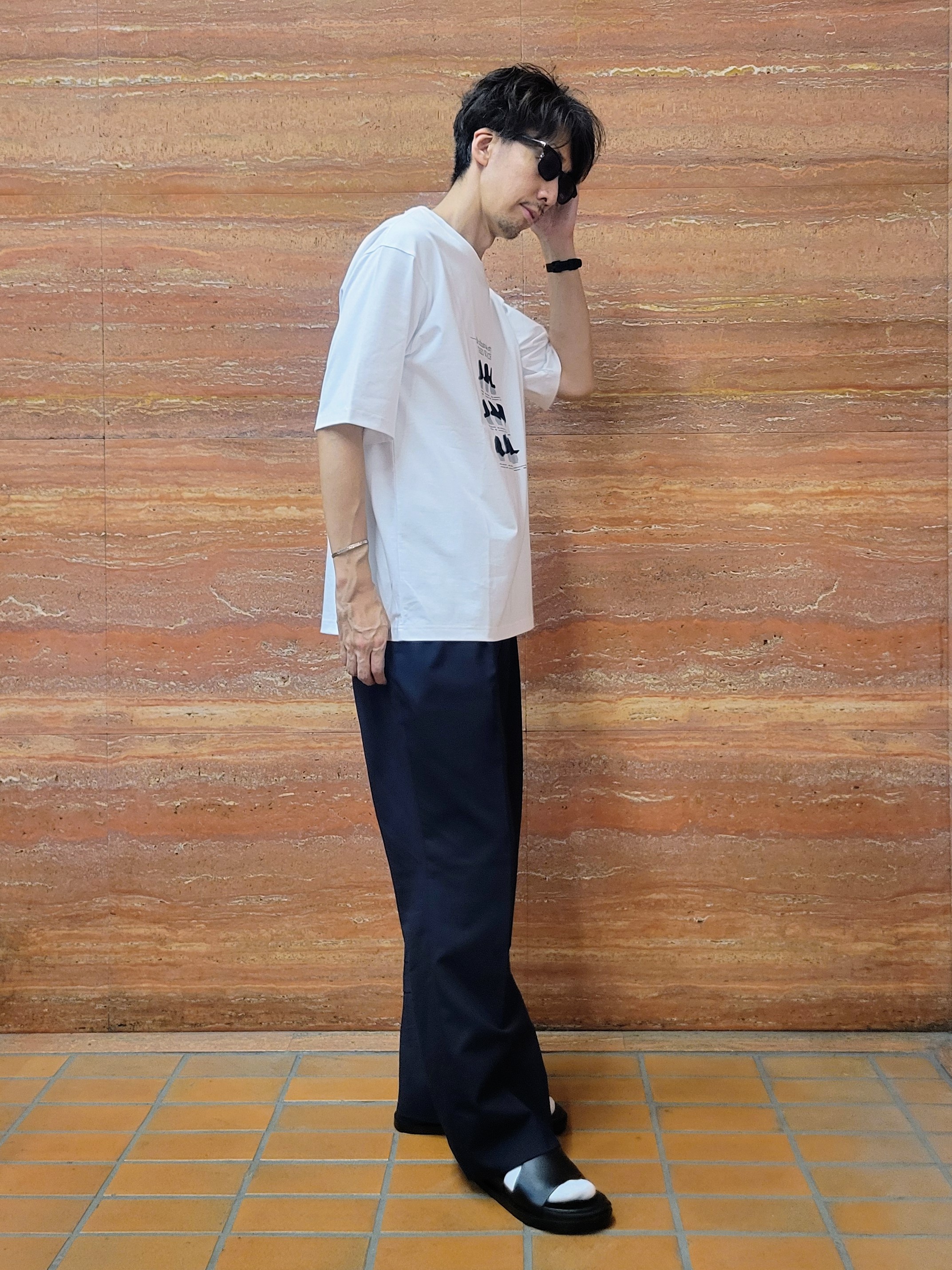piroyaさんの「TAKEO KIKUCHI｜【BOWLER HAT LABEL】クールデオドラントジャージ ハットスタイルス 半袖Tシャツ」を使ったコーディネート